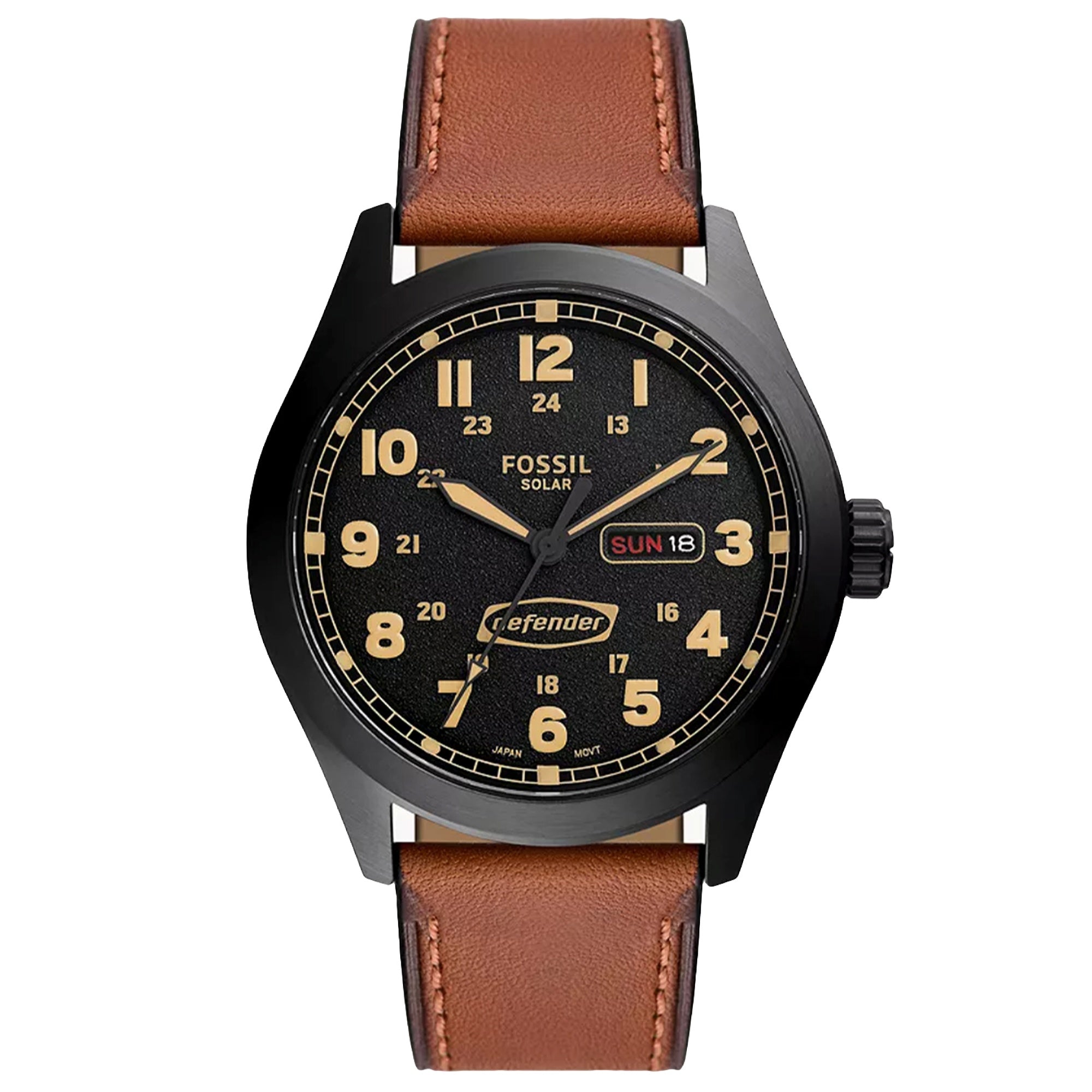 Fossil Quartz Defender Black Dial Men's Watch FS5978