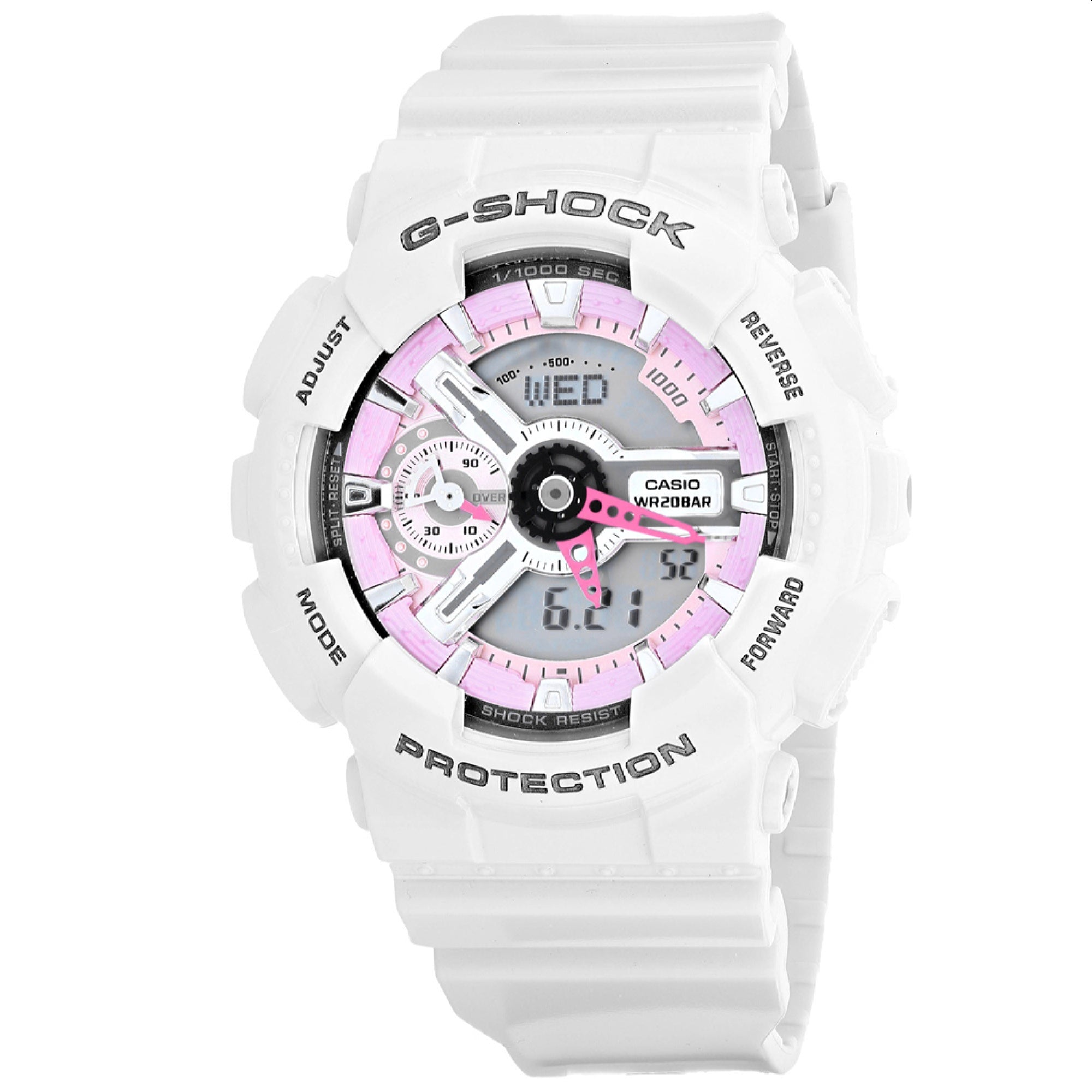 Casio Quartz G-Shock S-Series Pink and Grey Dial Women's Watch GMA-S110MP-7ACR
