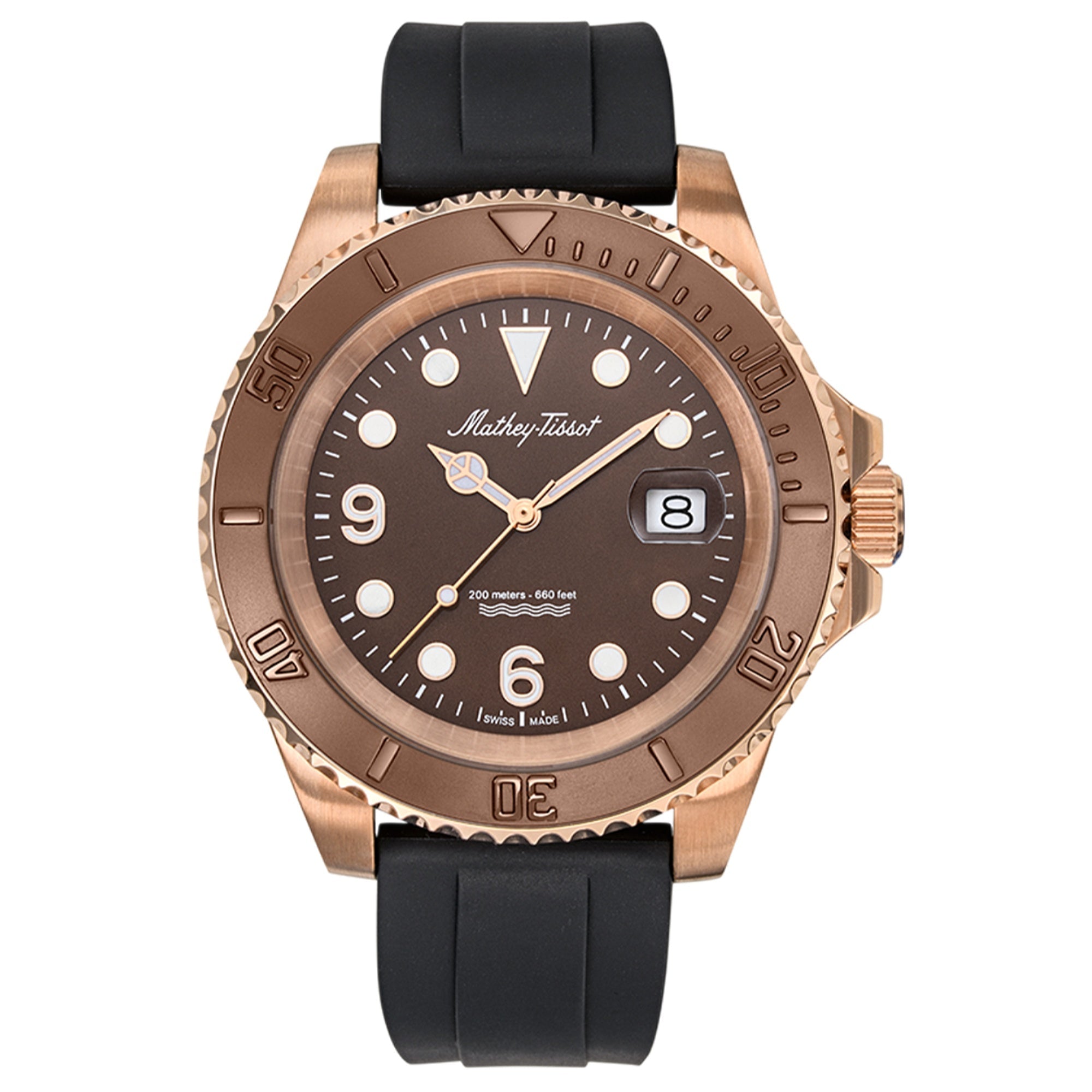 Mathey-Tissot Quartz Classic Brown Dial Men's Watch H909PM