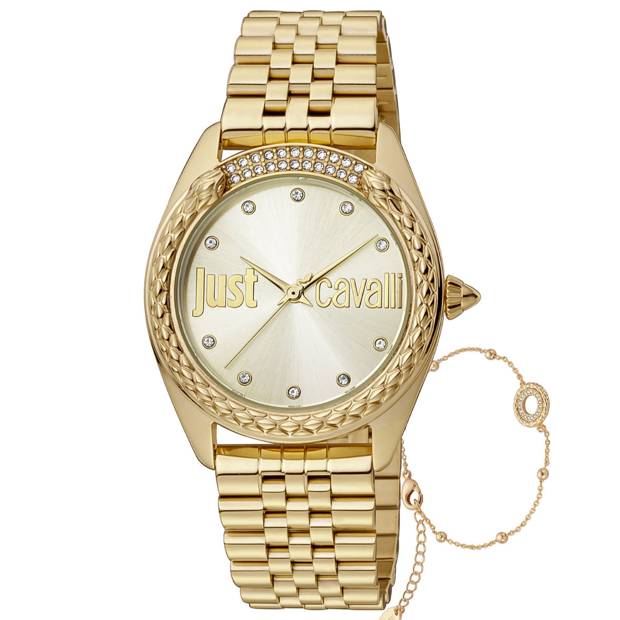 Just Cavalli Quartz Classic Gold Dial Women's Watch JC1L195M0065