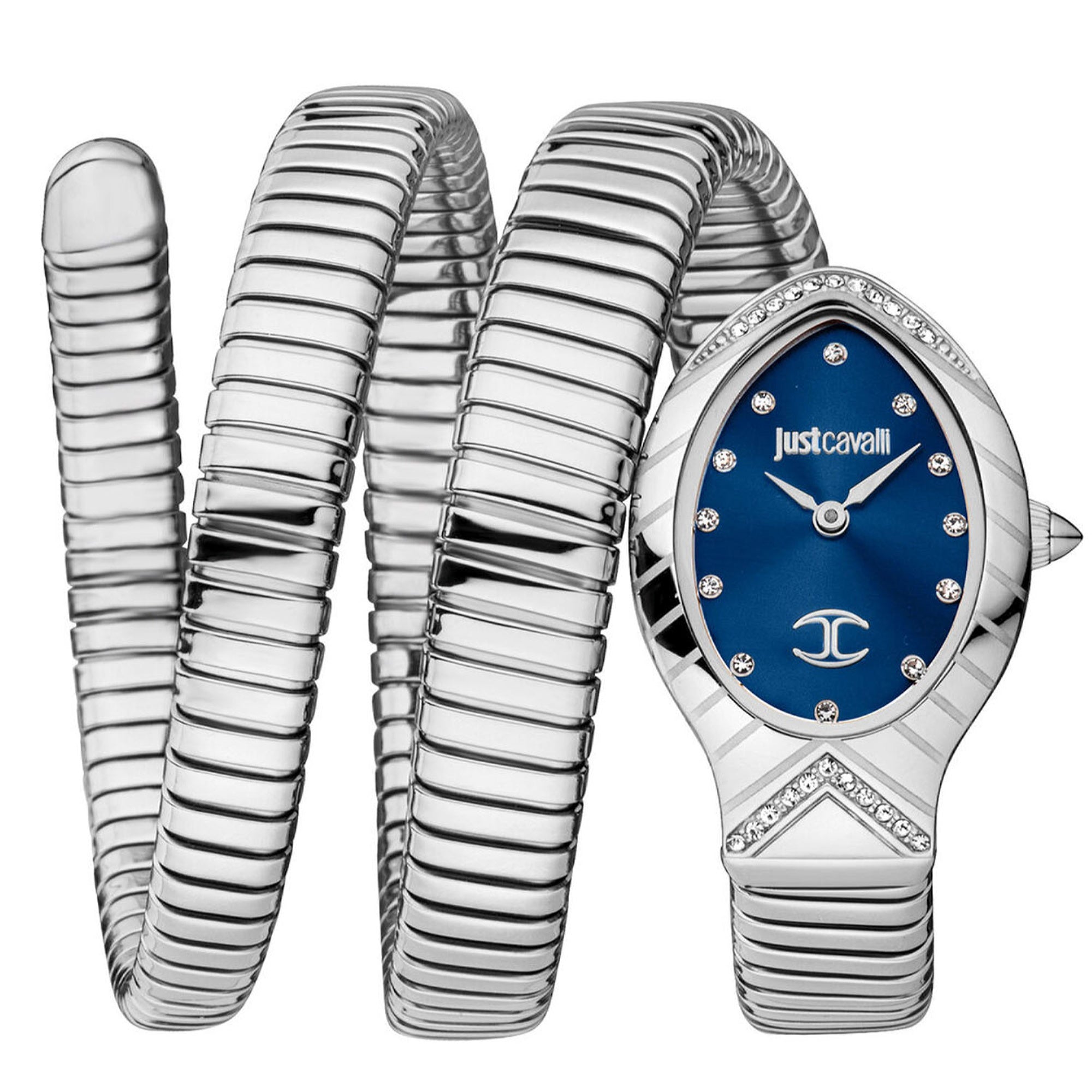 Just Cavalli Quartz Snake Blue Dial Women's Watch JC1L248M0015