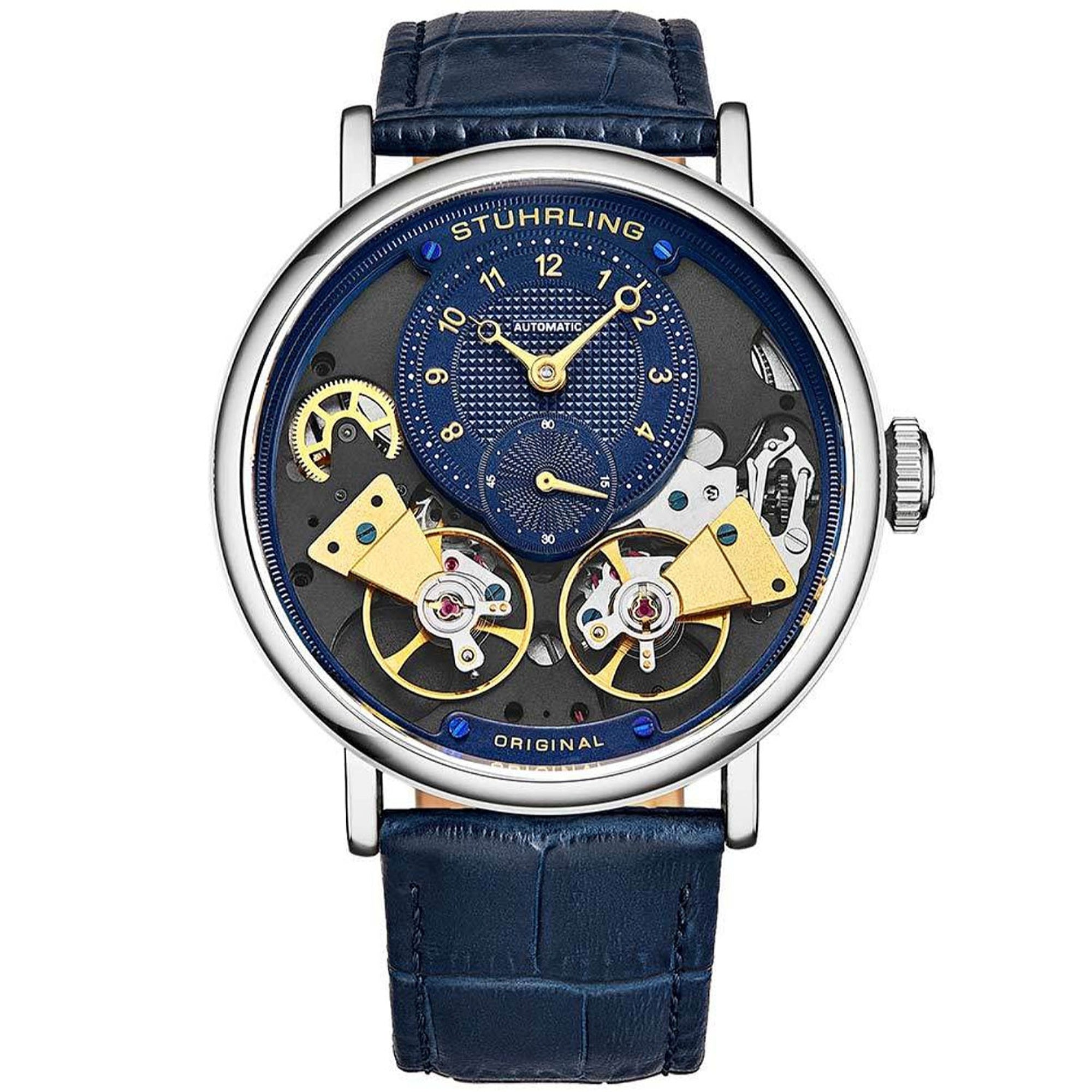 Stuhrling Automatic Classic Blue Dial Men's Watch M12658