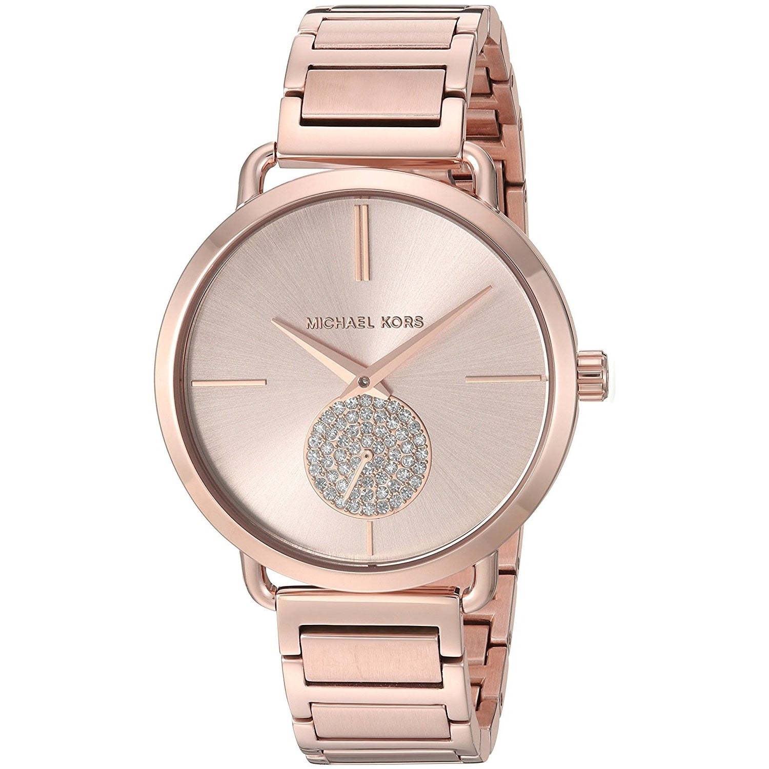 Michael Kors Portia Quartz Crystal Rose-Tone Dial Women's Watch MK3640