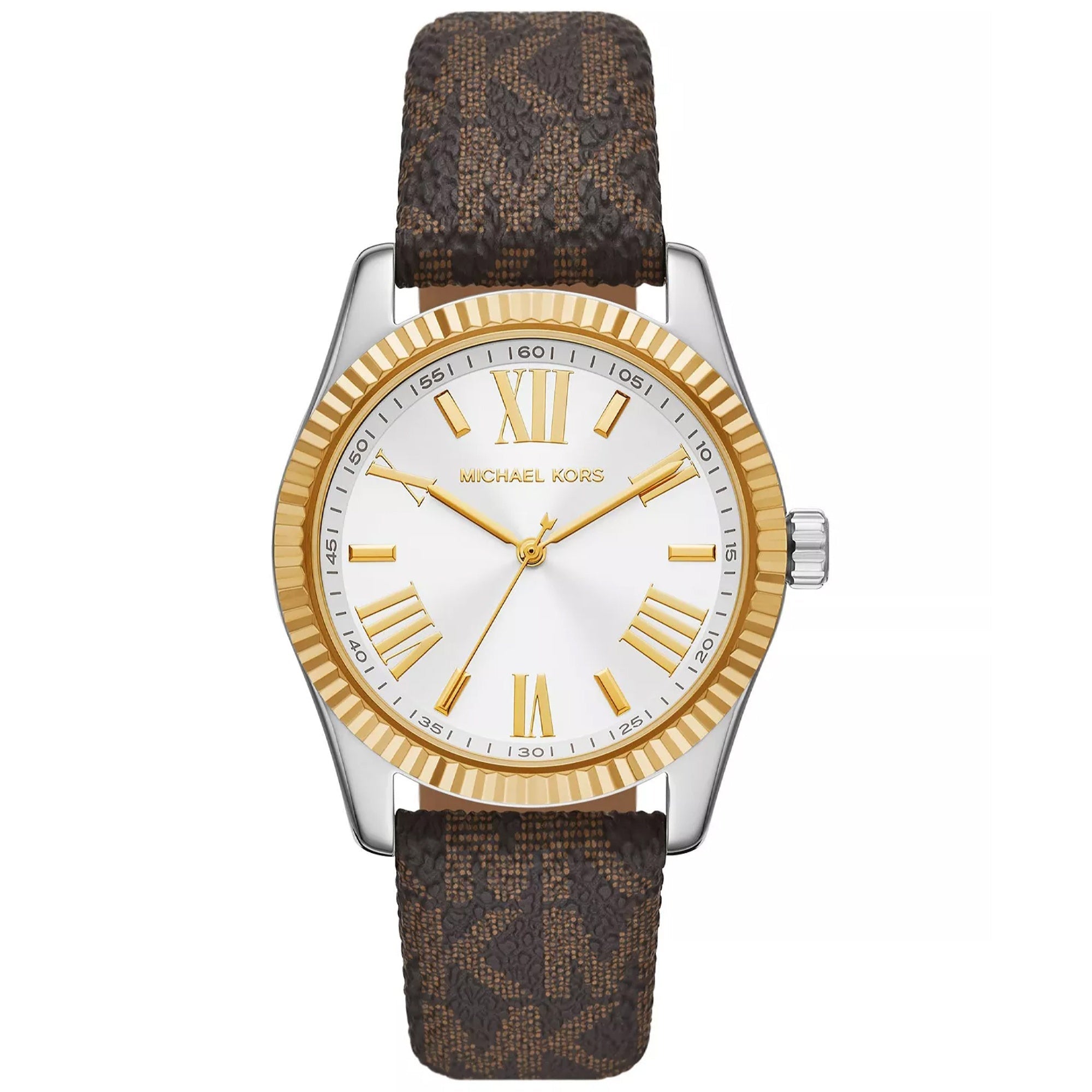 Michael Kors Quartz Lexington Silver Dial Women's Watch MK4745