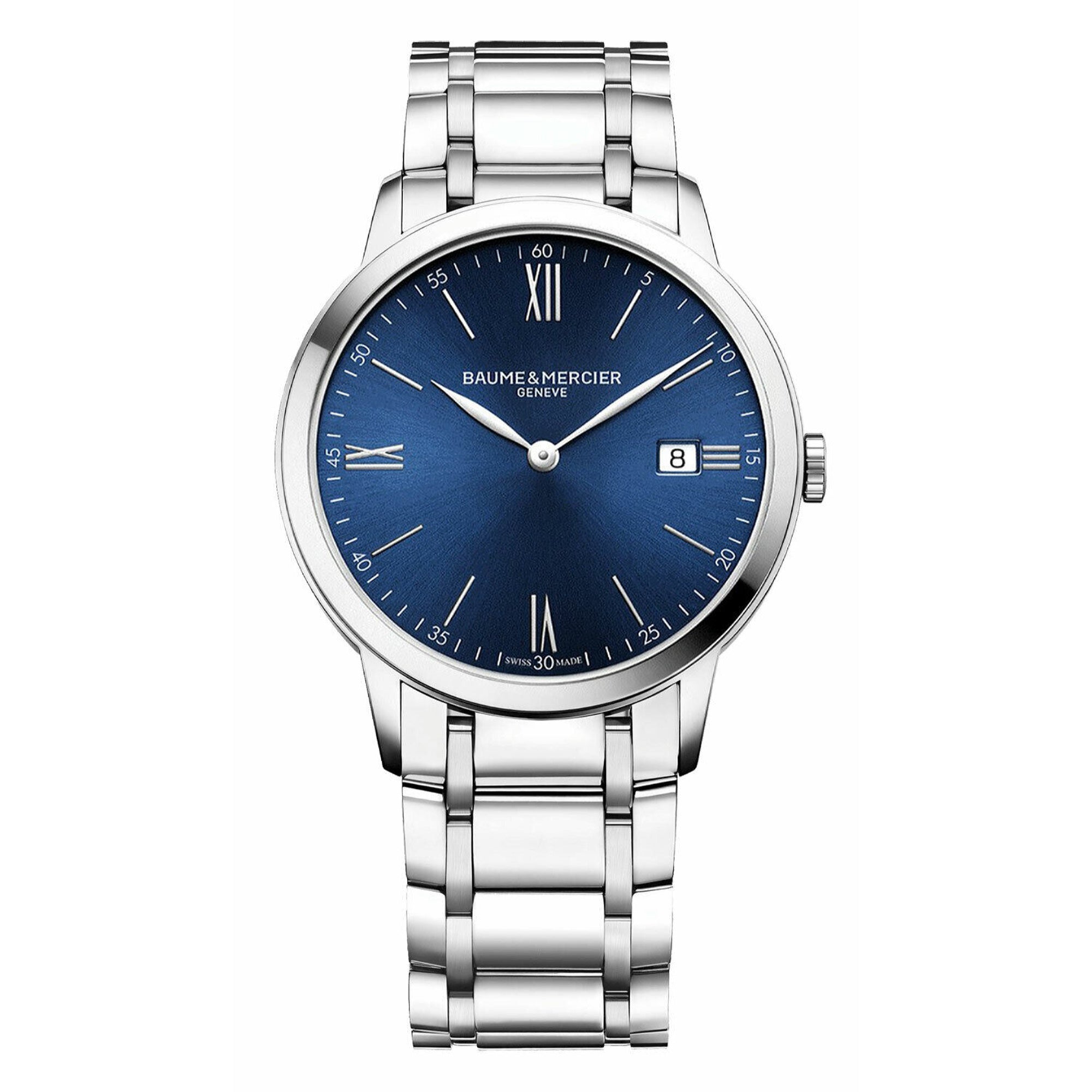 Baume & Mercier Classima Quartz Blue Dial Men's Watch MOA10382