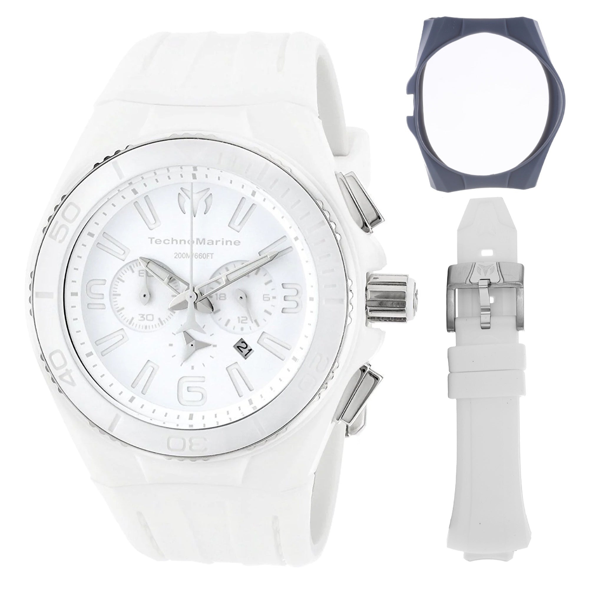 Technomarine Quartz Cruise Vission II White Dial Men's Watch TM-113014