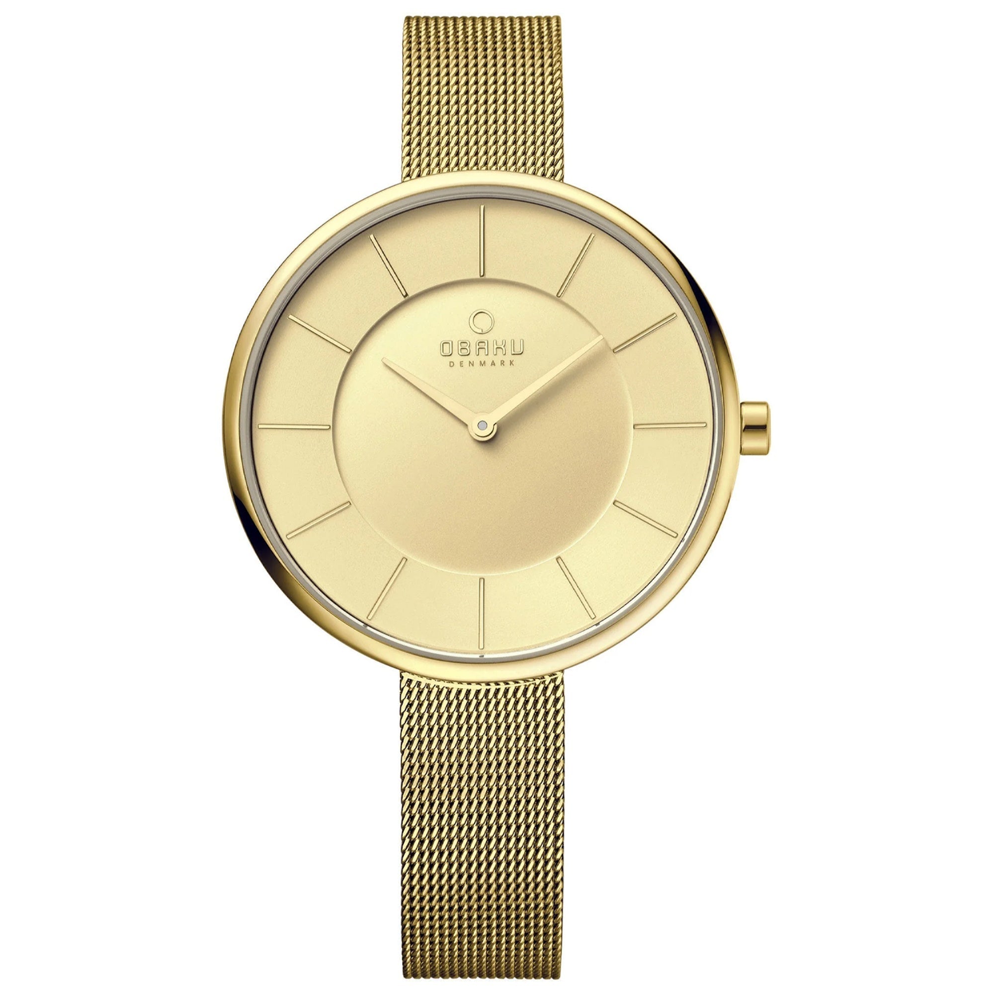 Obaku Quartz Classic White Dial Men's Watch V185LXGGMG