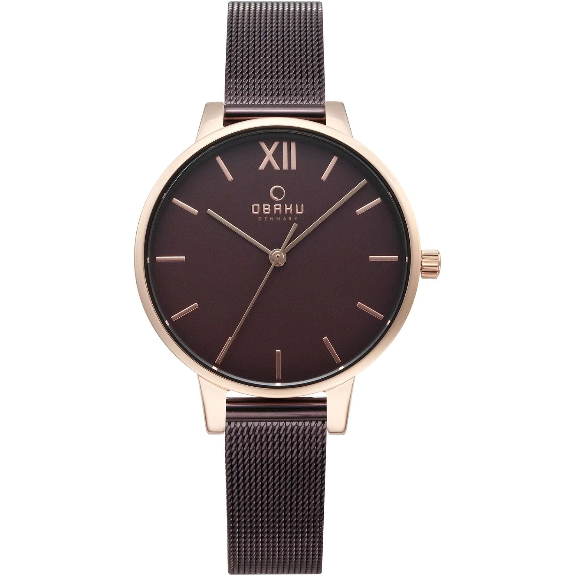 Obaku Quartz Walnut Brown Dial Women's Watch V209LXVNMN