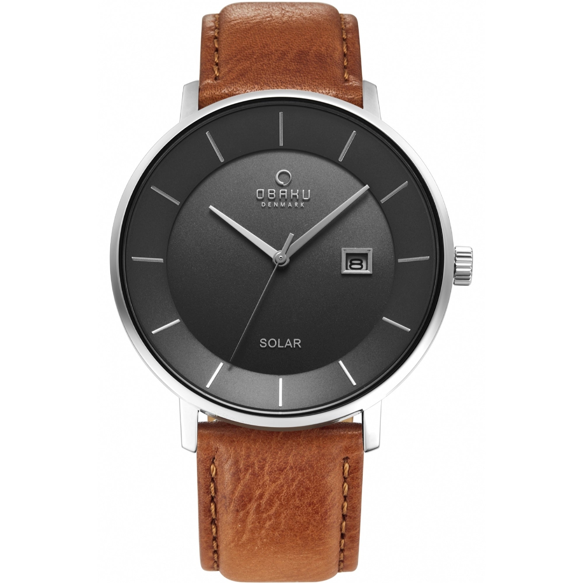 Obaku Quartz Camel Grey Dial Men's Watch V222GRCJRZ