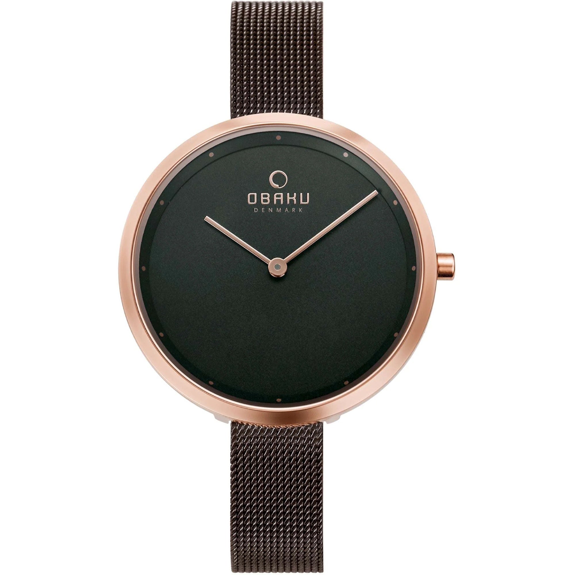 Obaku Quartz Classic Brown Dial Women's Watch V227LXVNMN
