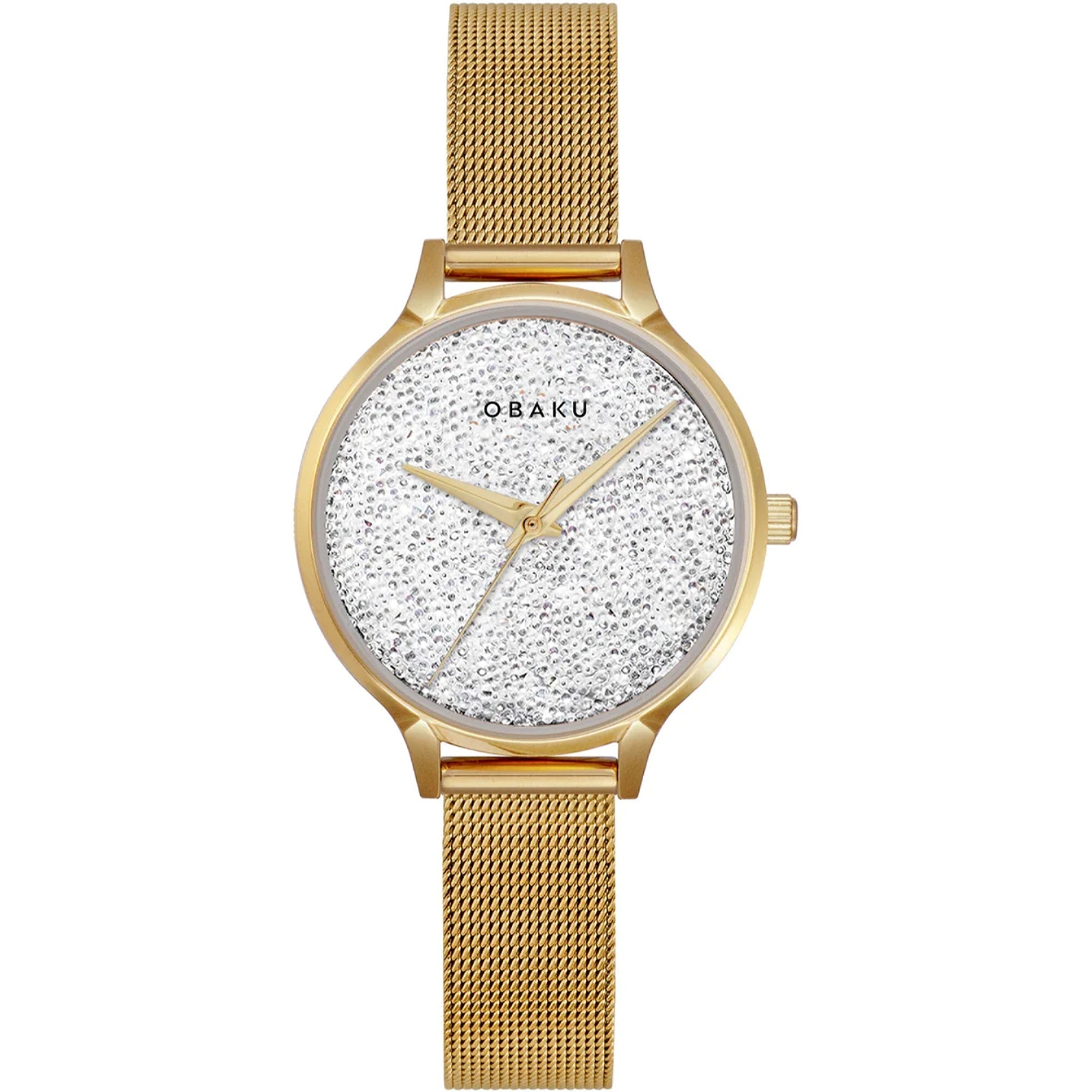 Obaku Quartz Stjerner Silver Dial Women's Watch V238LXGWMG
