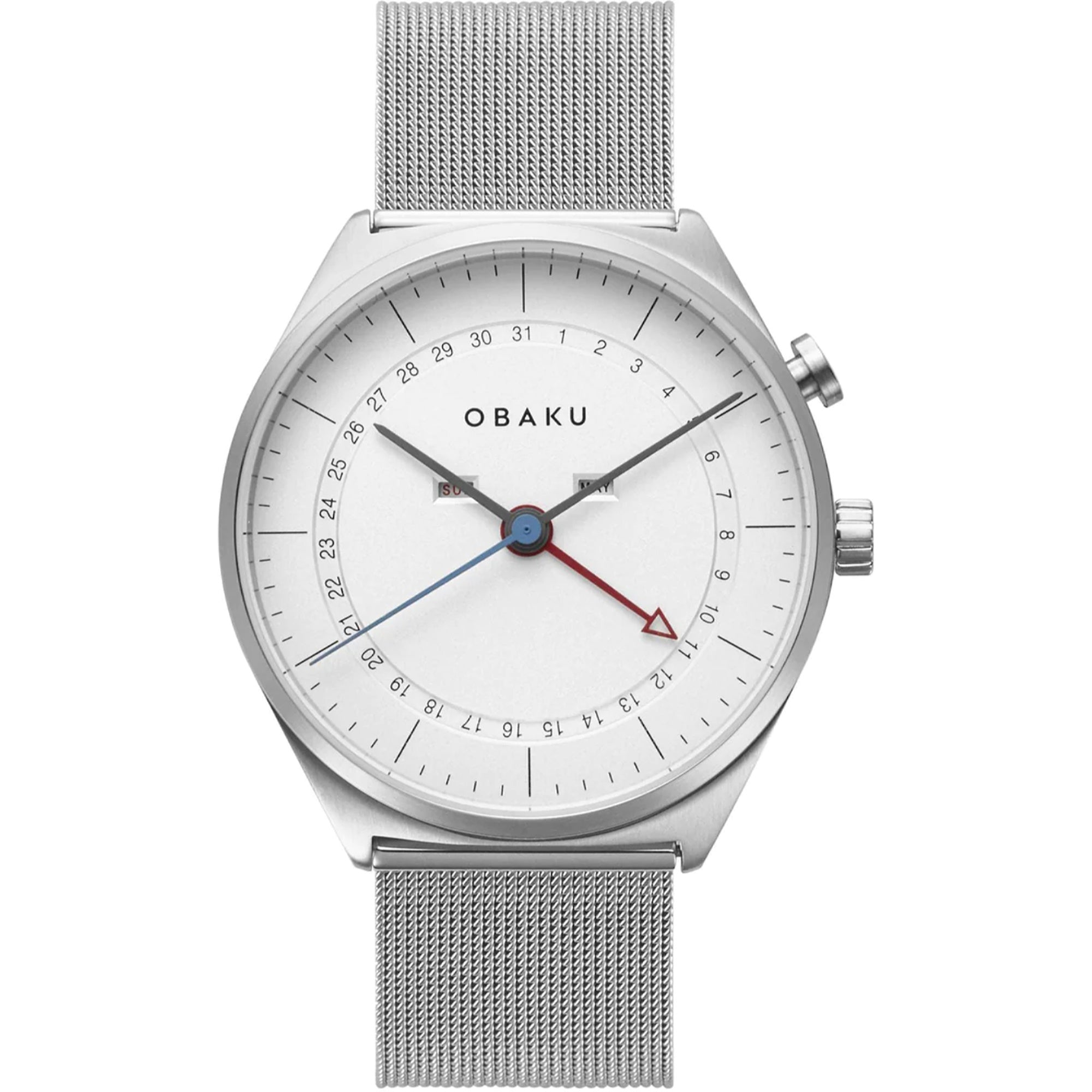 Obaku Quartz Dato White Dial Men's Watch V242GMCIMC