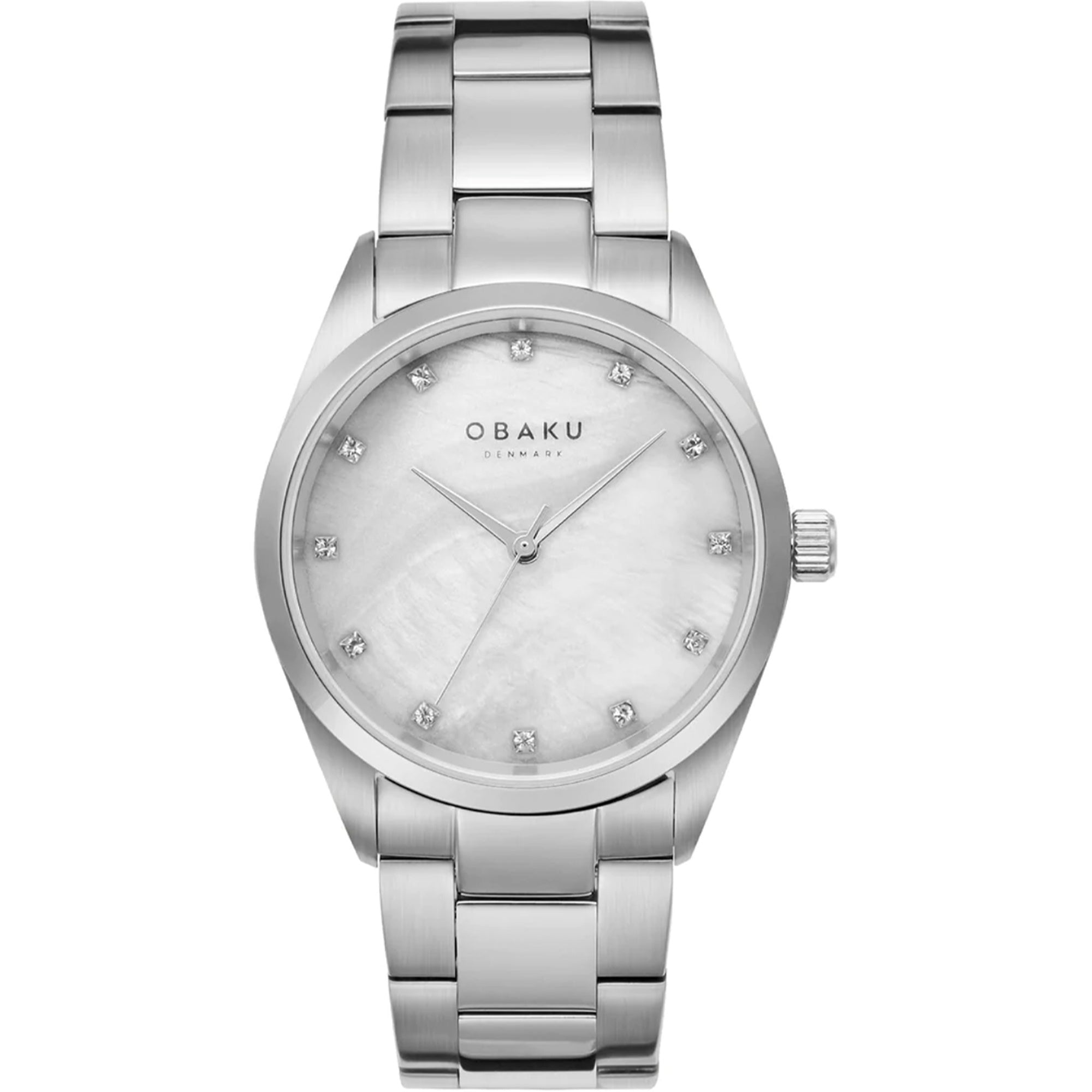 Obaku Quartz Chili Stone Mother of pearl Dial Women's Watch V263LXCJSC