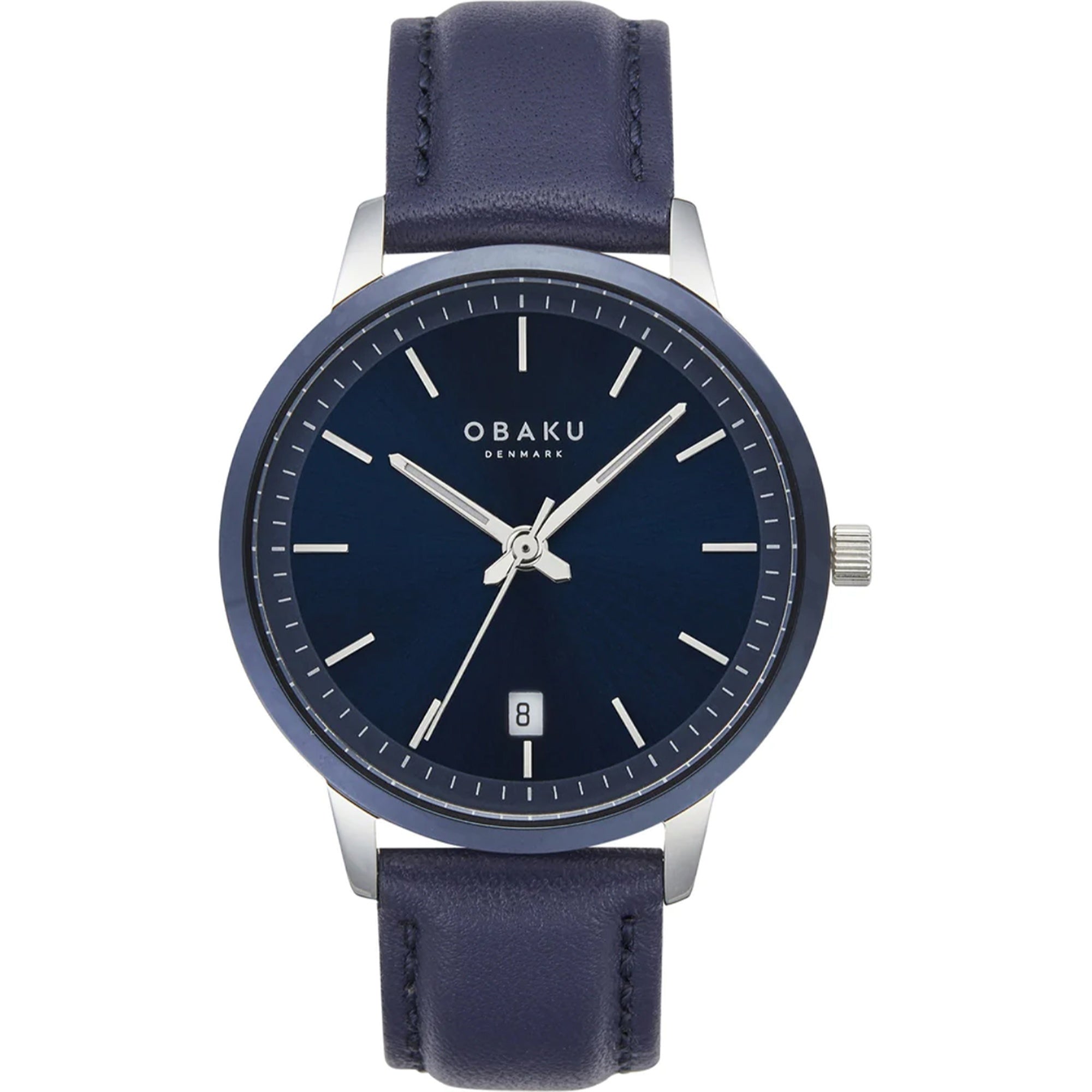 Obaku Quartz Salvie Blue Dial Men's Watch V270GDHLRL