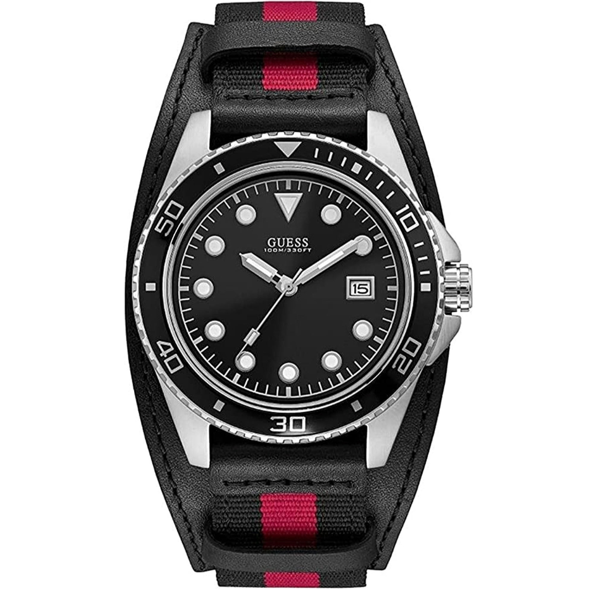 Guess Quartz Classic Black Dial Men's Watch W1051G1