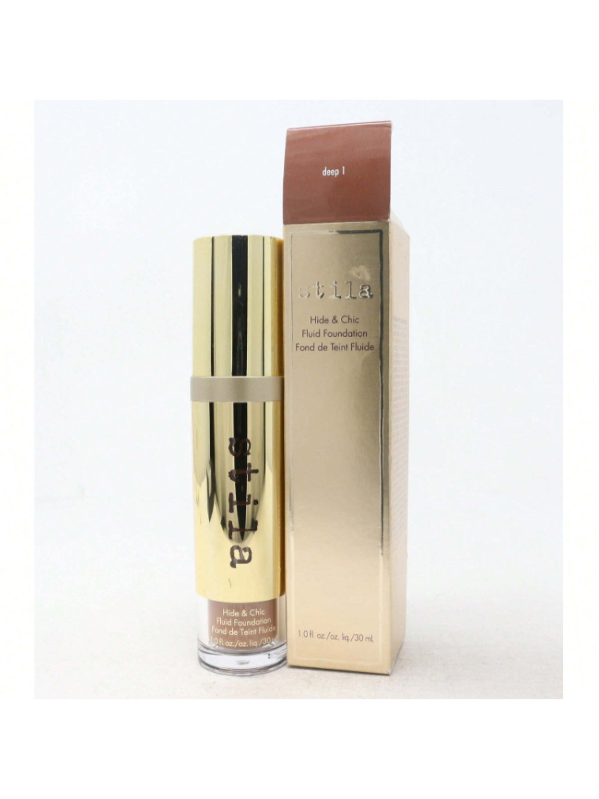 Hide & Chic Fluid Foundation (Deep 1) by Stila 1 Oz 094800357105