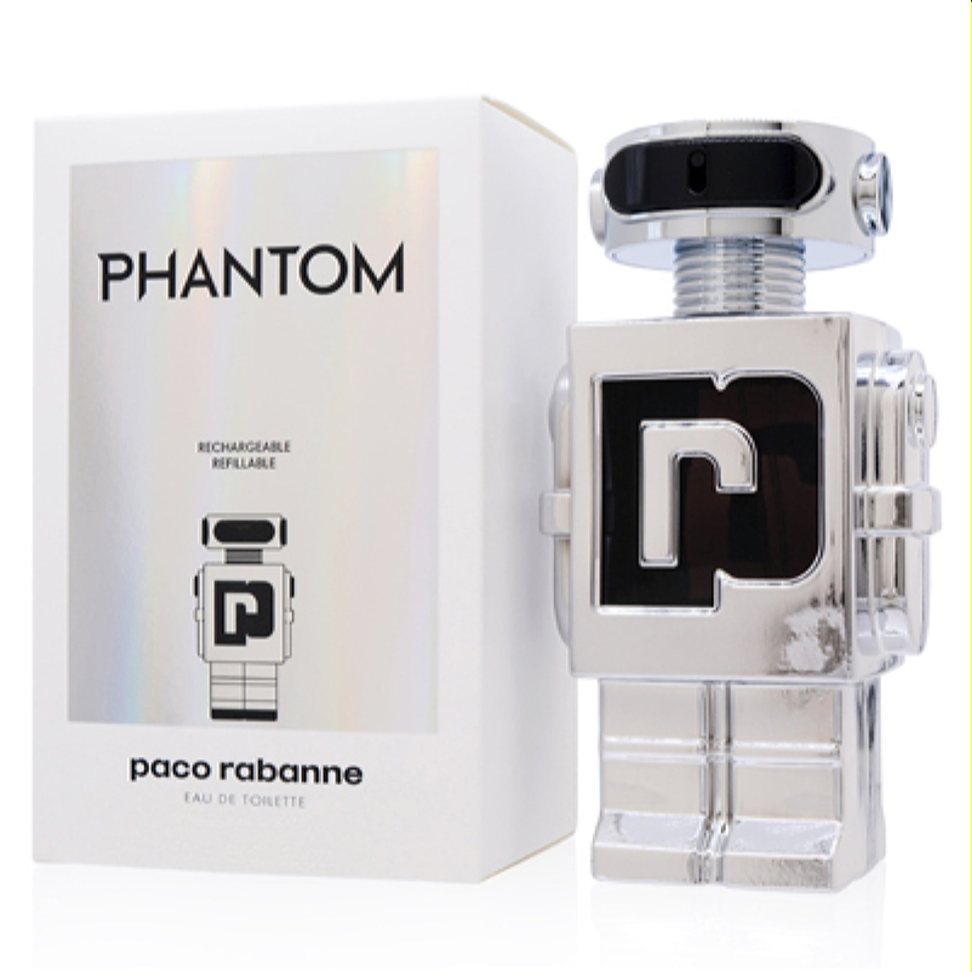 Paco Rabanne Men's Phantom Paco Rabanne Edt Refillable Spray 5.1 Oz (150 Ml)  3349668596348