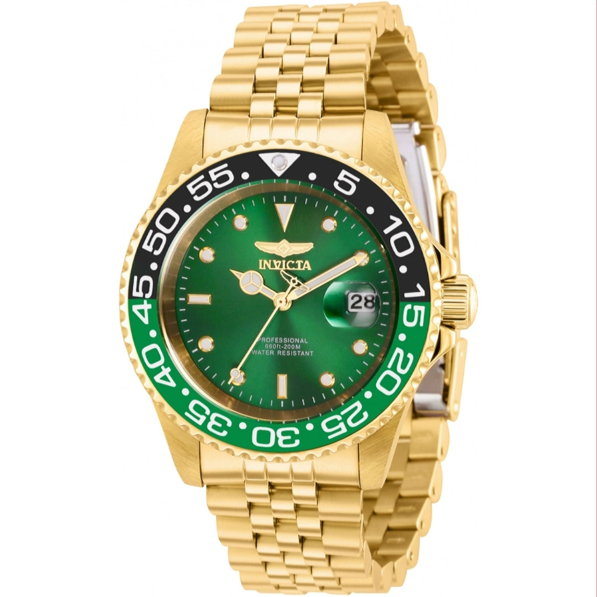 Invicta Quartz Pro Diver Green Dial Men's Watch 36044