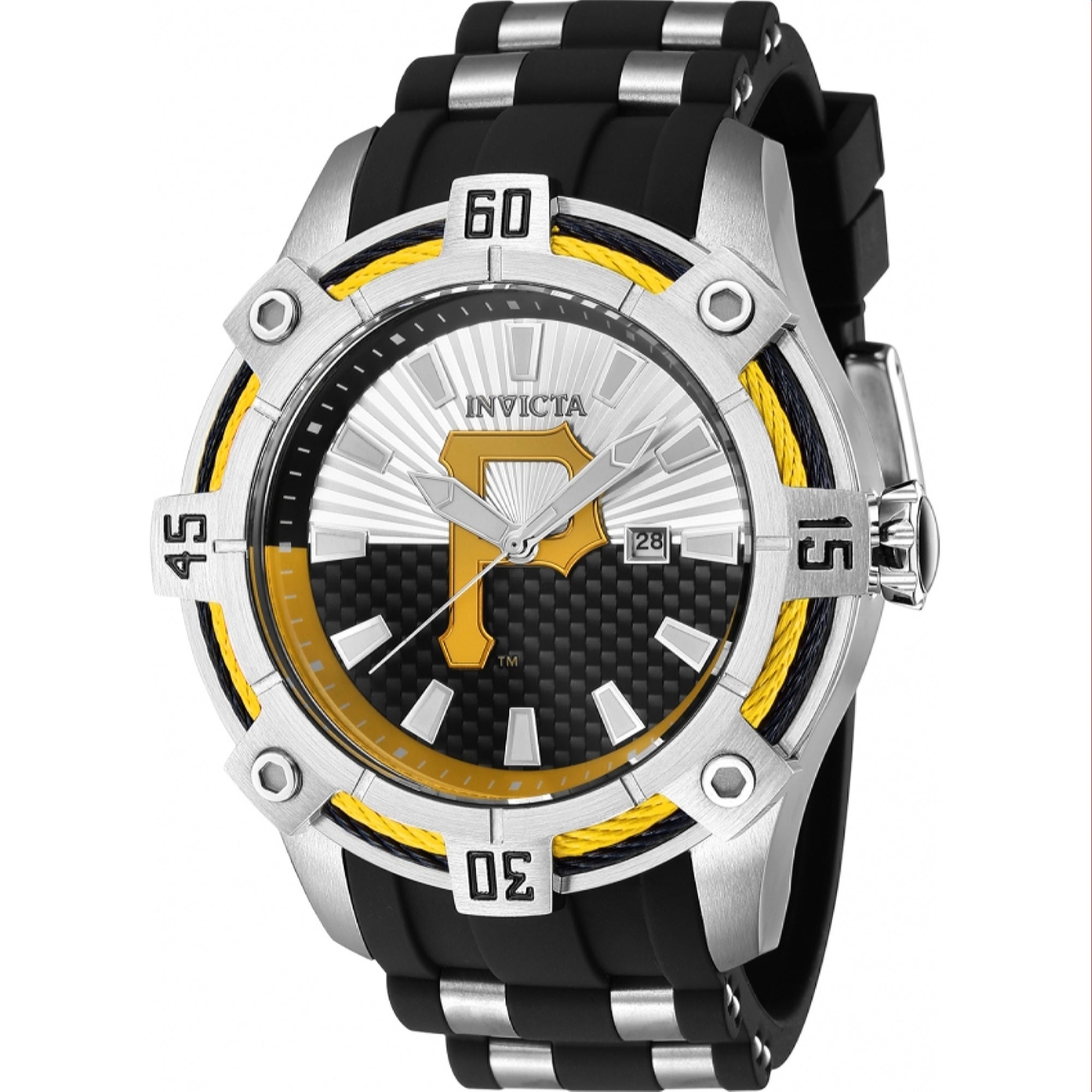 Invicta MLB Quartz MLB Pirates Black Dial Men's Watch 43291