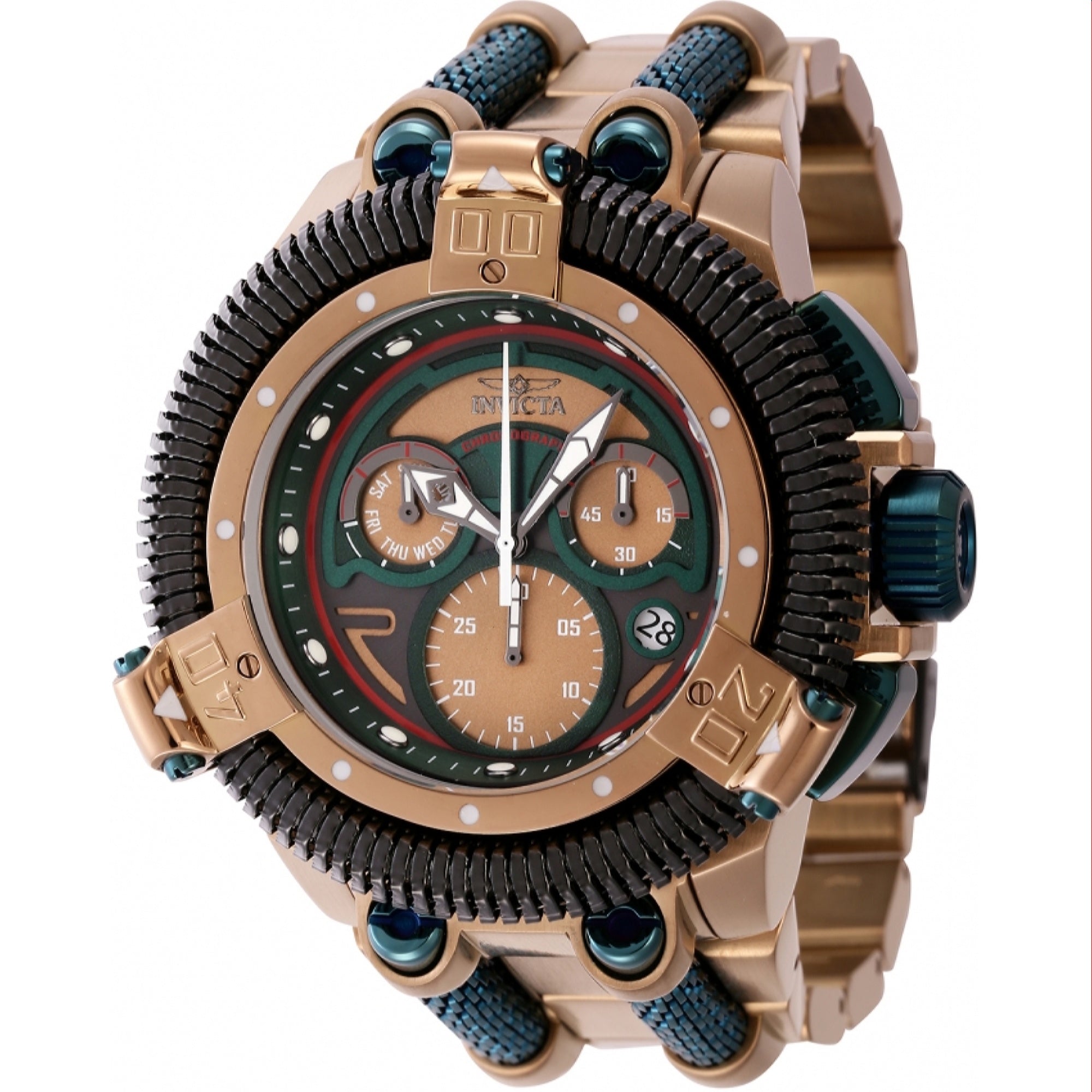 Invicta  Quartz King Python Khaki Dial Men's Watch 44306