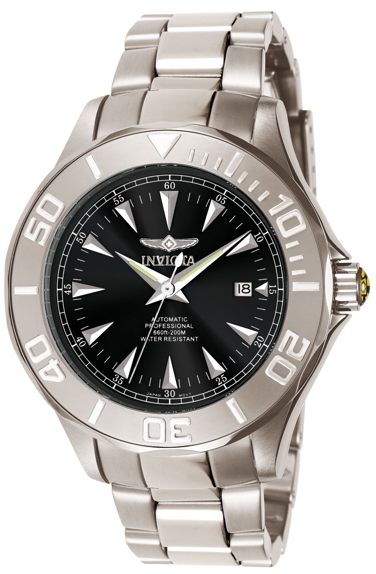 Invicta Automatic Signature Black Dial Men's Watch 7034