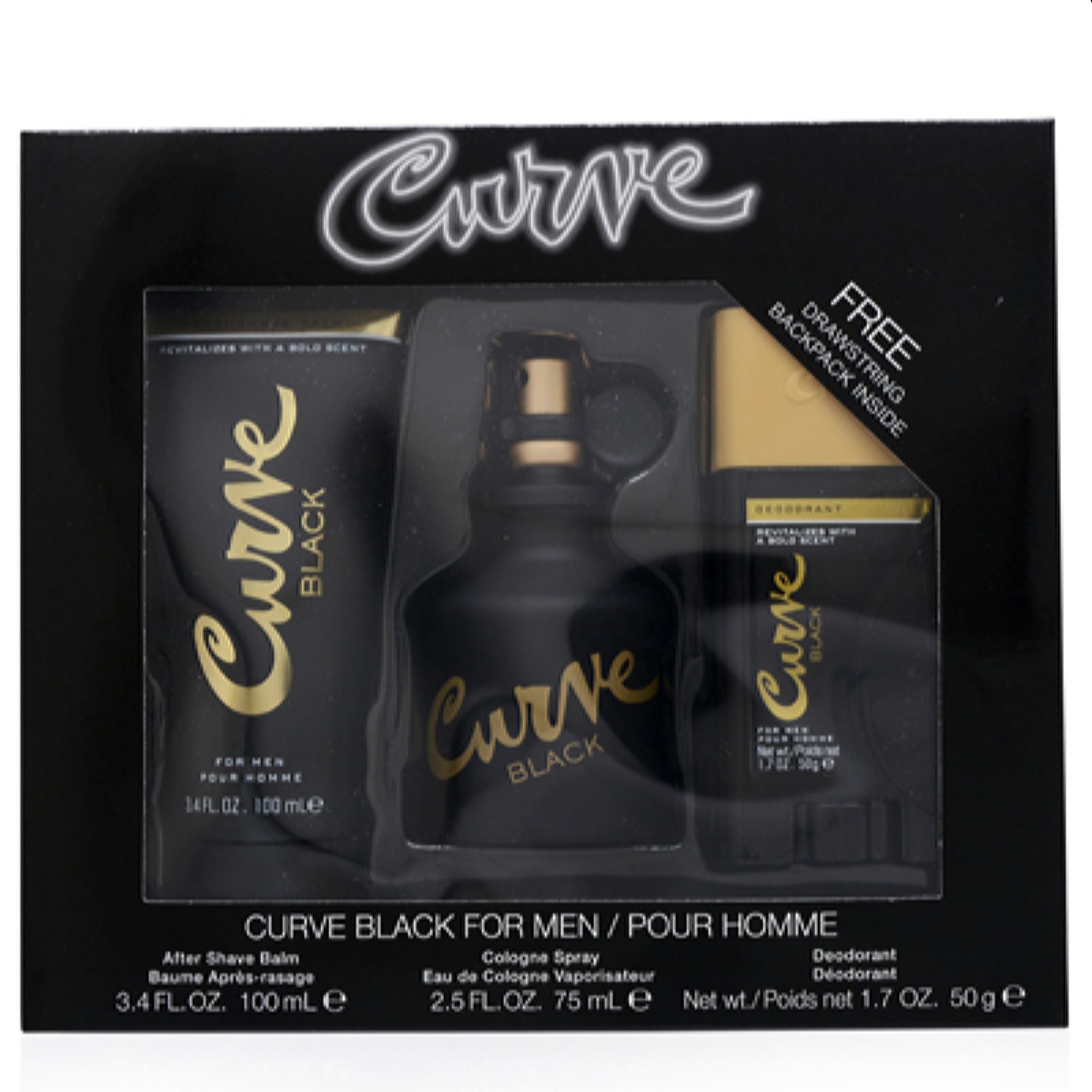 Liz Claiborne  Curve Black Men Liz Claiborne 3 Pc Set 719346229555