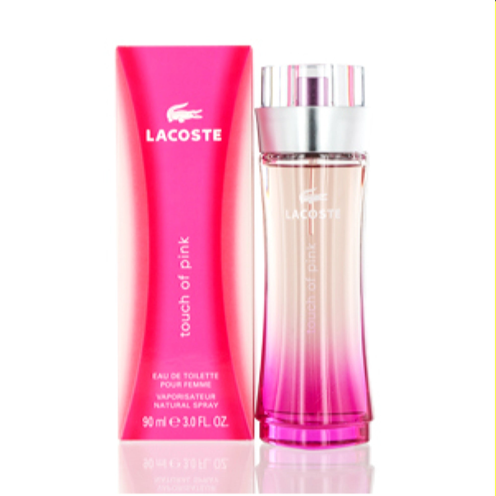 Lacoste Women's Touch Of Pink Lacoste Edt Spray 3.0 Oz  737052191324