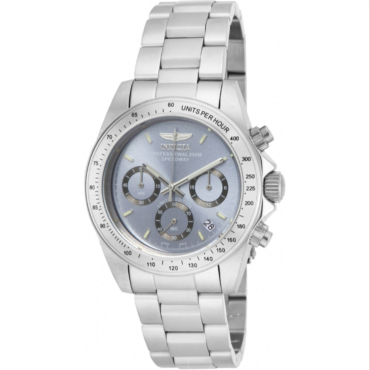Invicta Quartz Speedway Charcoal Dial Men's Watch ILE9211A
