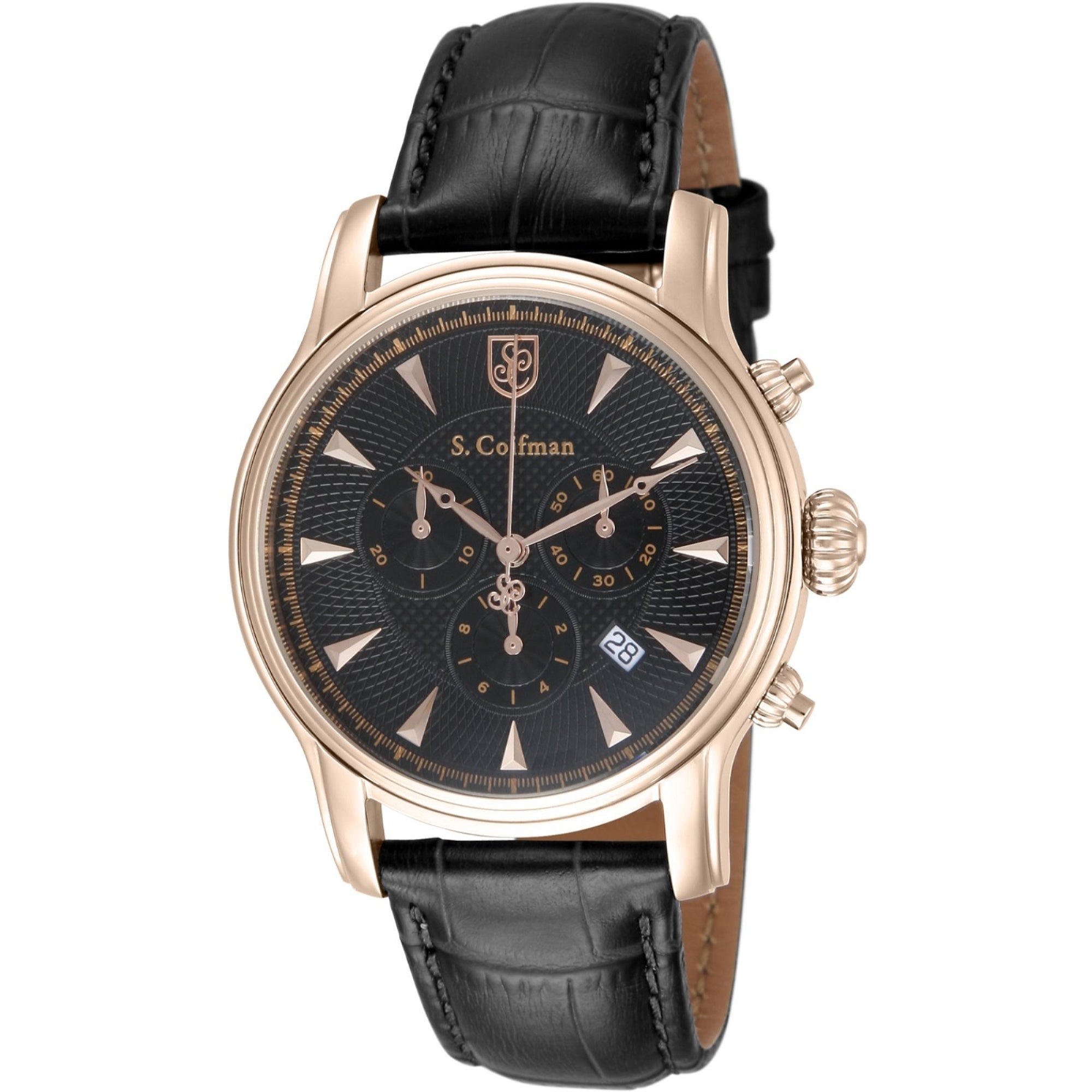 S. Coifman  Quartz Black Dial Men's Watch SC0225