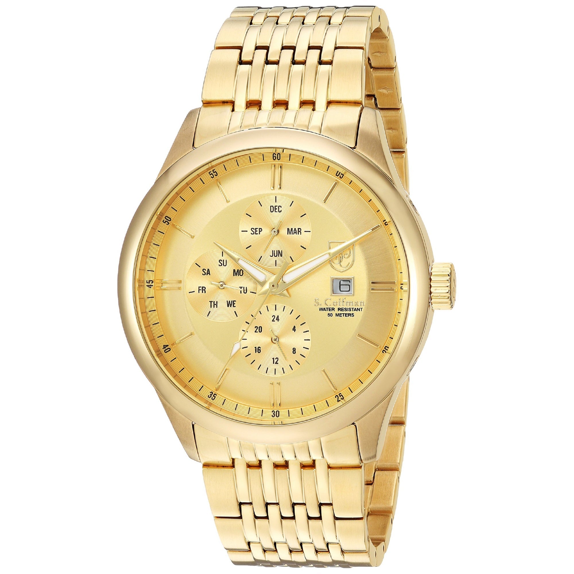 S. Coifman  Quartz Gold Dial Men's Watch SC0366