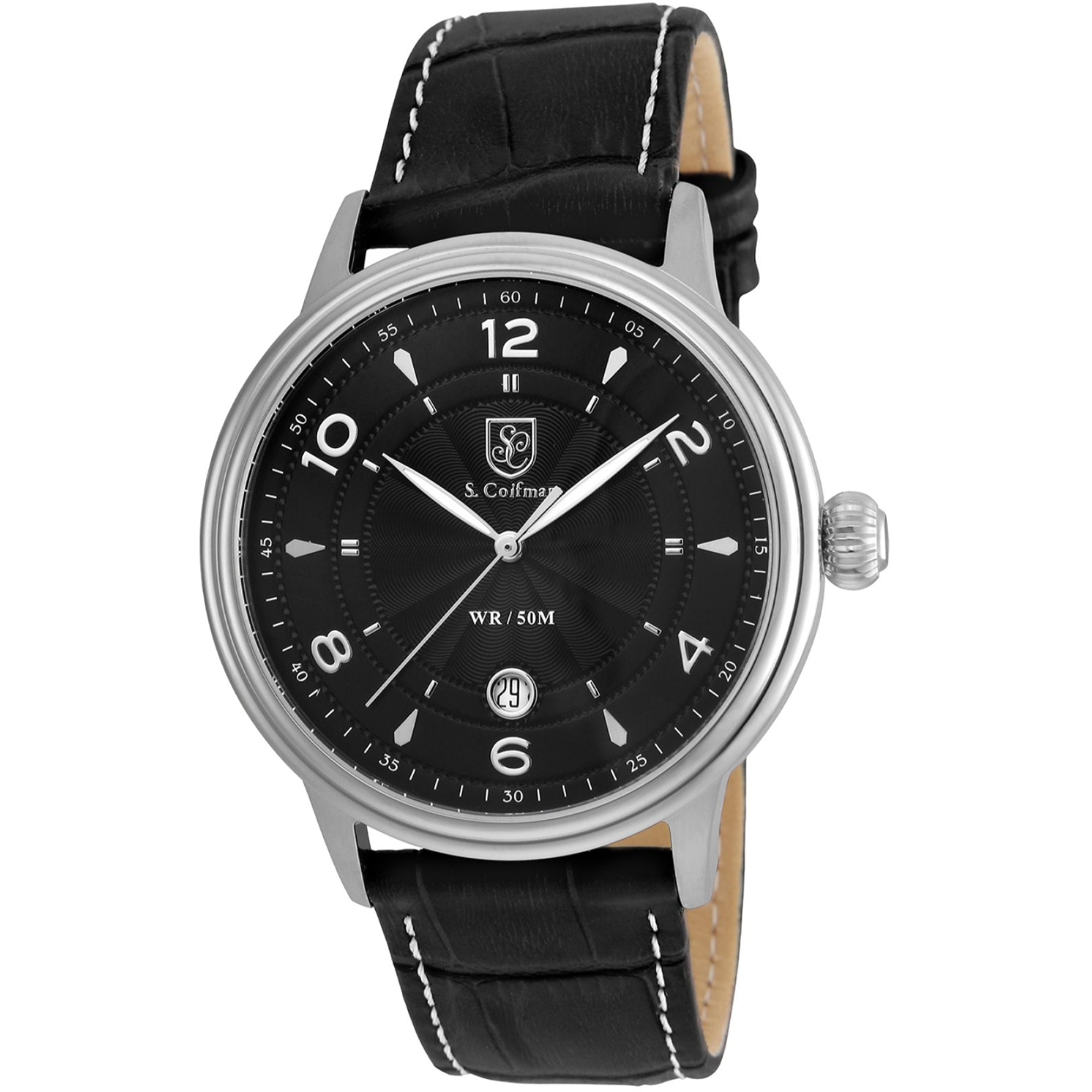 S. Coifman  Quartz Black Dial Men's Watch SC0375