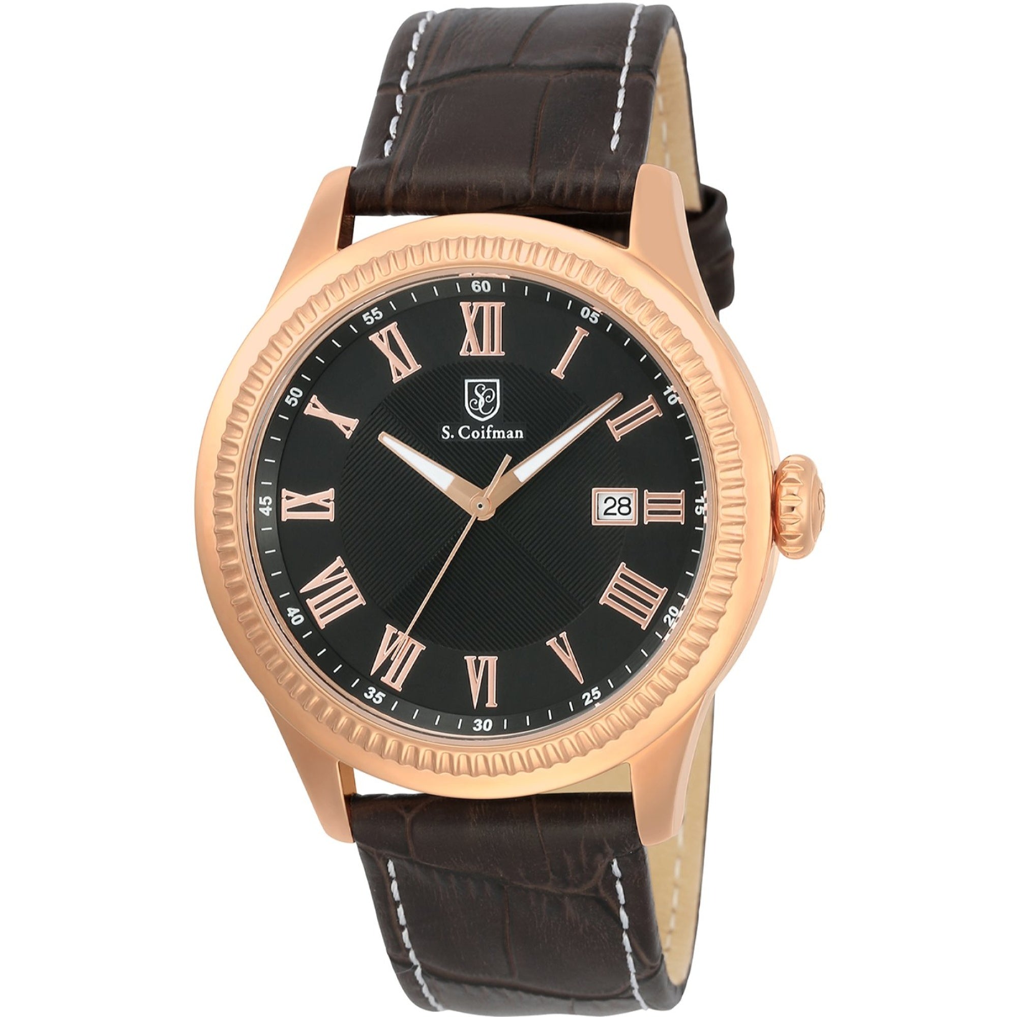 S. Coifman  Quartz Black Dial Men's Watch SC0394