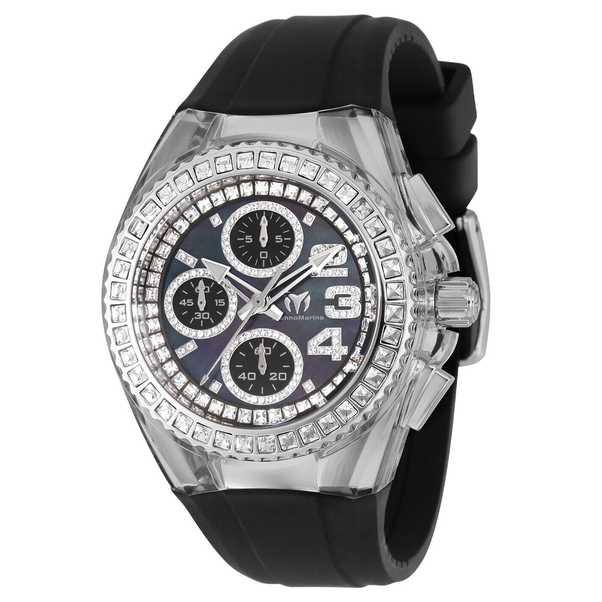 TechnoMarine  Quartz Glitz Silver Dial Women's Watch TM-121054