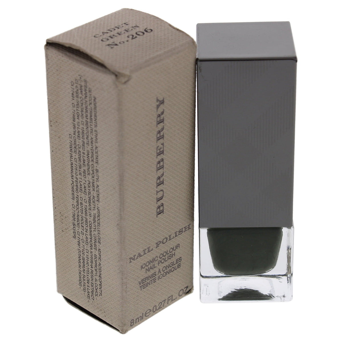 Beauty Nail Polish (206 - Cadet Green) by Burberry 0.27 Oz *Tester 5045492735769