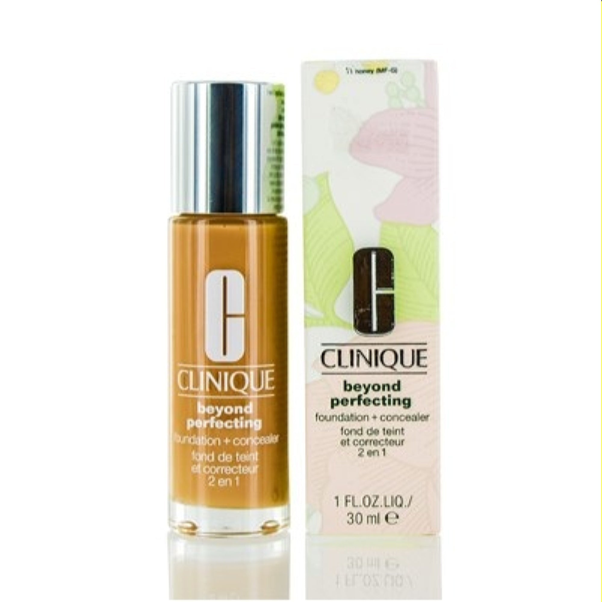Clinique  Clinique Beyond Perfecting Foundation+Concealer 11 Honey 1.0 Oz (30 Ml)  020714711948