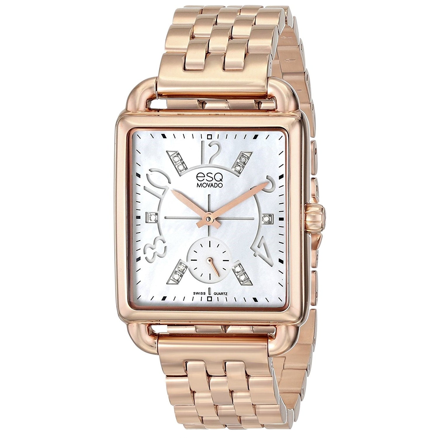 ESQ By Movado Origin Ionic Quartz Diamond Mother of Pearl Dial Women's Watch 07101416