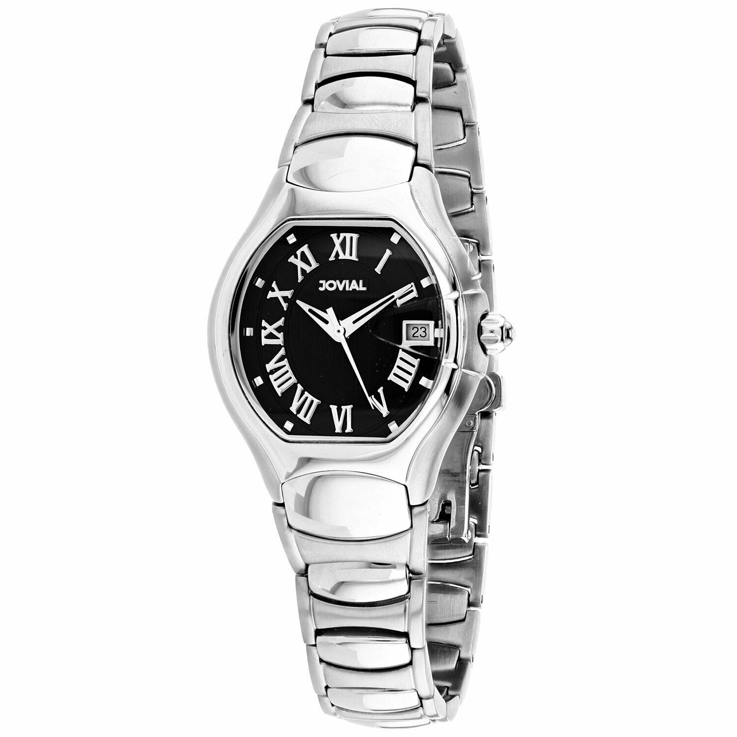 Jovial Classic Quartz Black Dial Women's Watch 08031-LSM-04