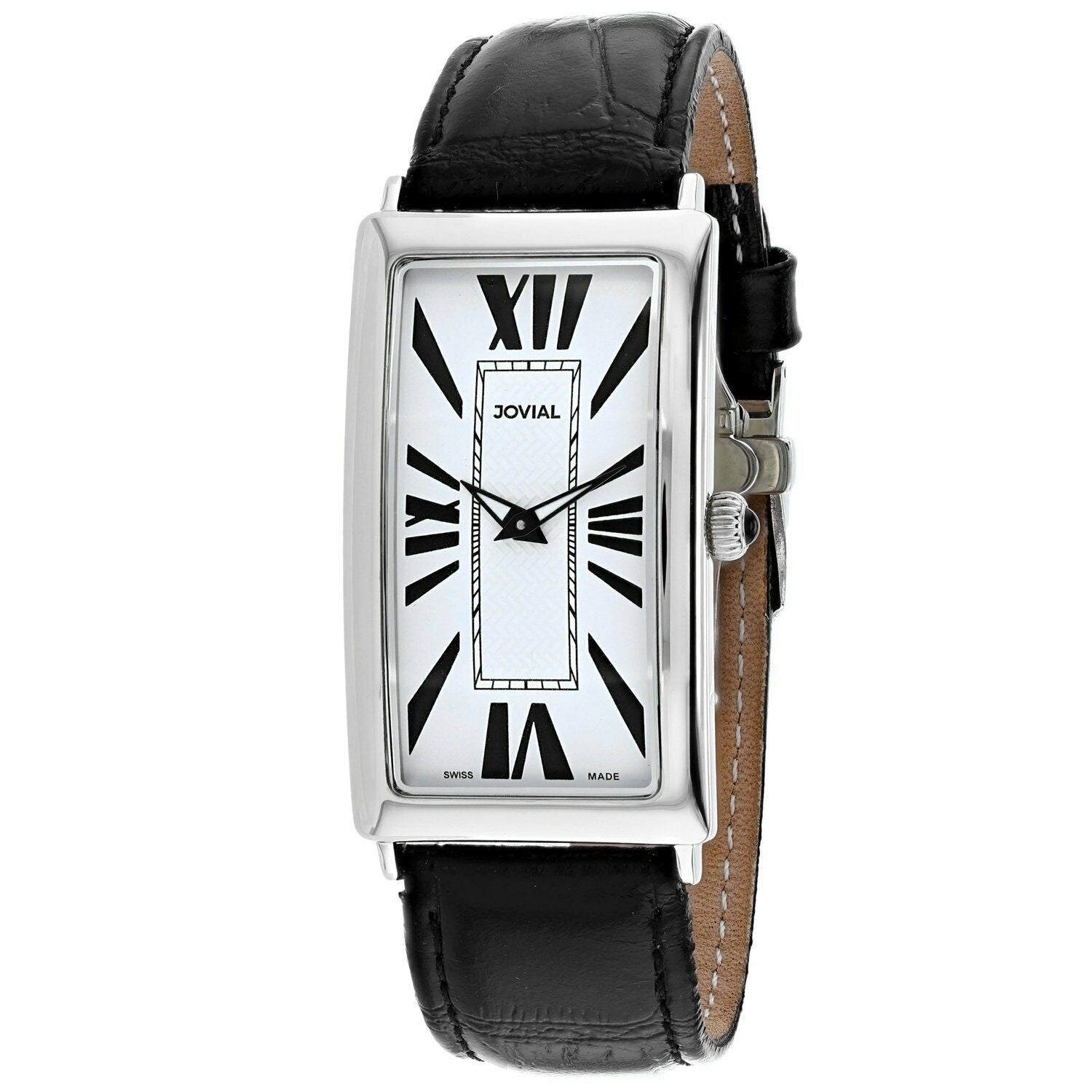 Jovial Classic Quartz White Dial Men's Watch 08036-MSL-01