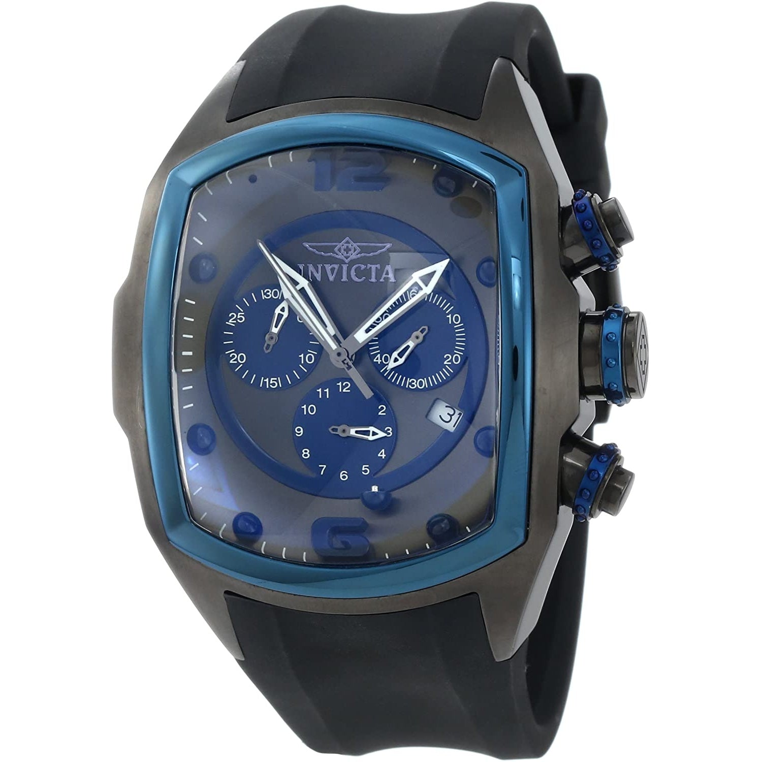 Invicta Lupah Quartz Chronograph Gunmetal Dial Men's Watch 10066