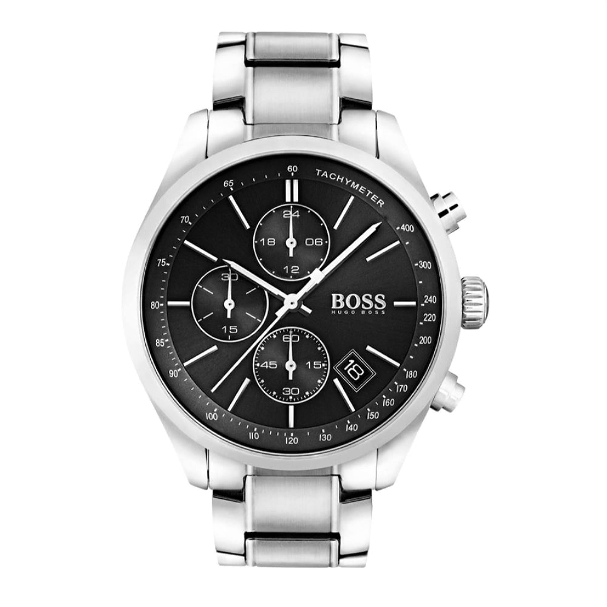 Hugo Boss Grand Prix Quartz Chronograph Black Dial Men's Watch 1513477