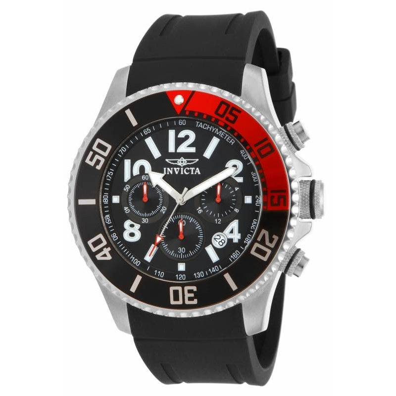 Invicta Pro Diver Quartz Chronograph  Black Dial Men's Watch 15145