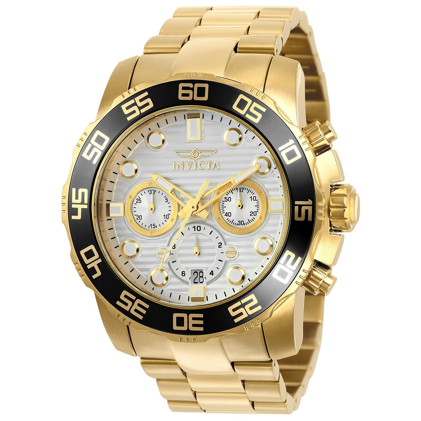 Invicta Pro Diver Quartz Scuba Silver Dial Men's Watch 22229