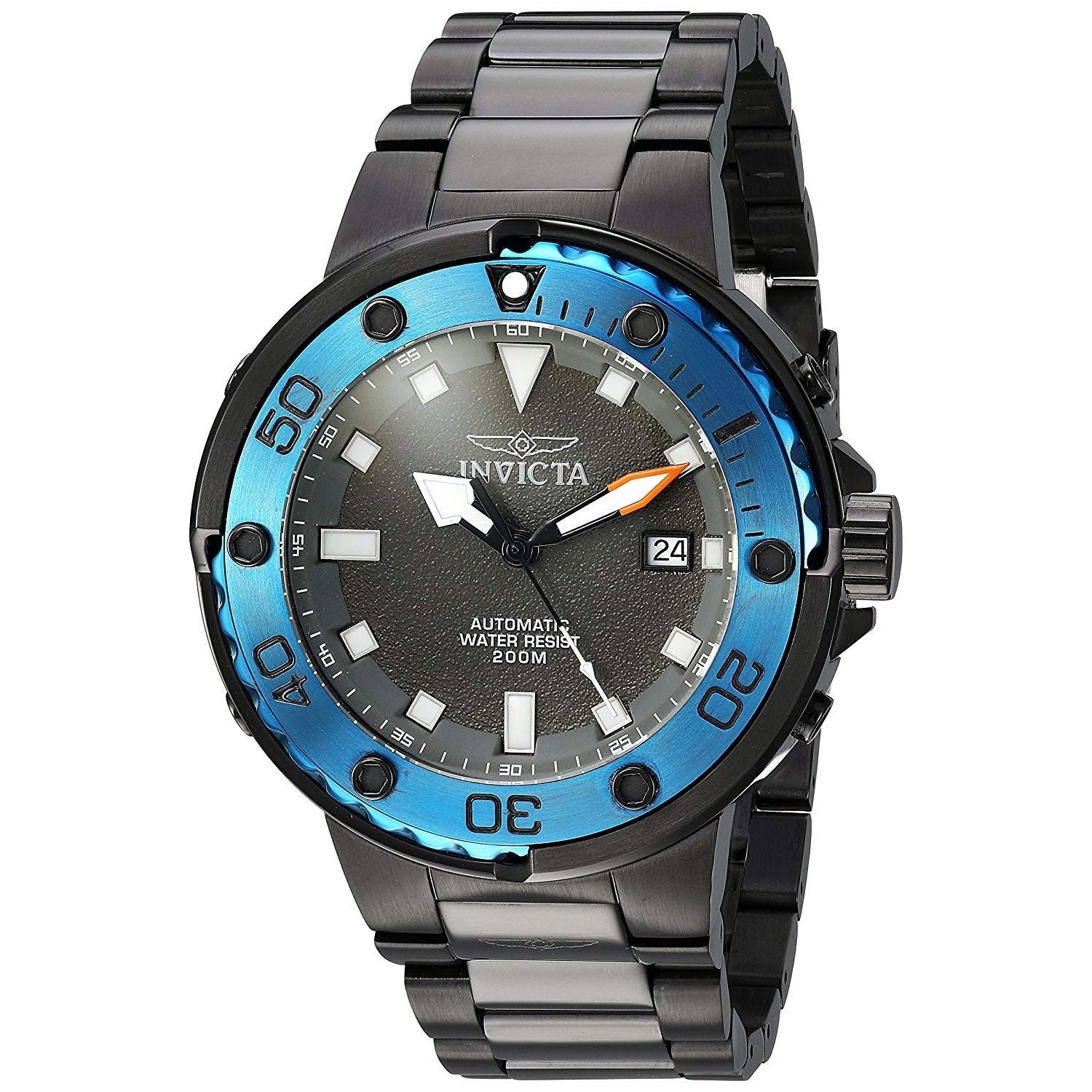 Invicta Pro Diver Quartz Automatic  Grey Dial Men's Watch 24466