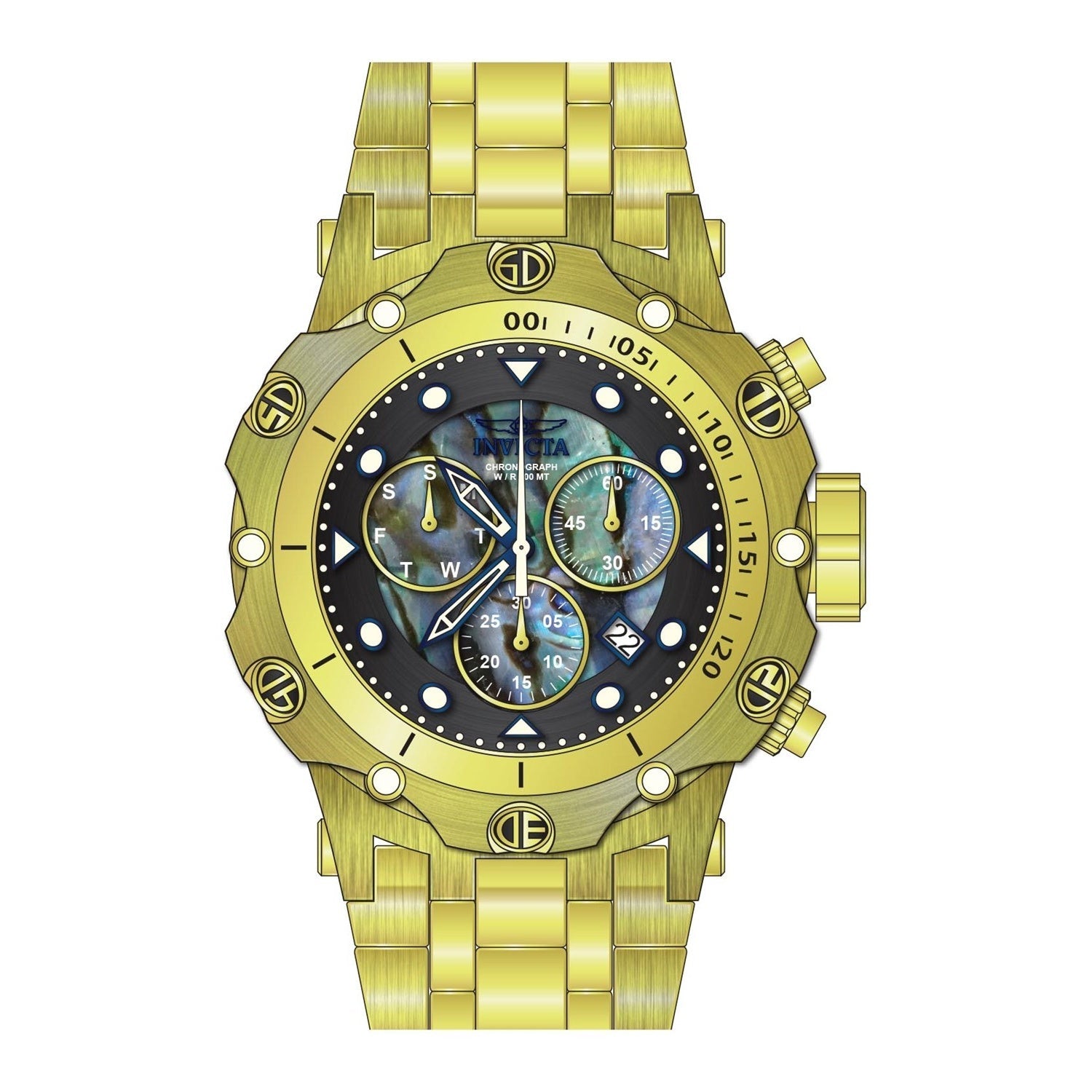 Invicta Venom Quartz Black Dial Men's Watch 26688