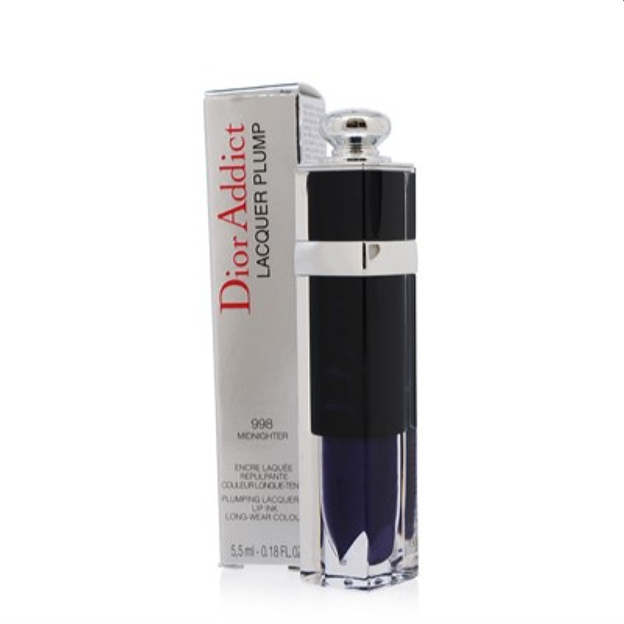 Christian Dior  Ch.Dior Addict Lacquer Plump (998) Midnighter .18 Oz (5.5 Ml)  3348901397292