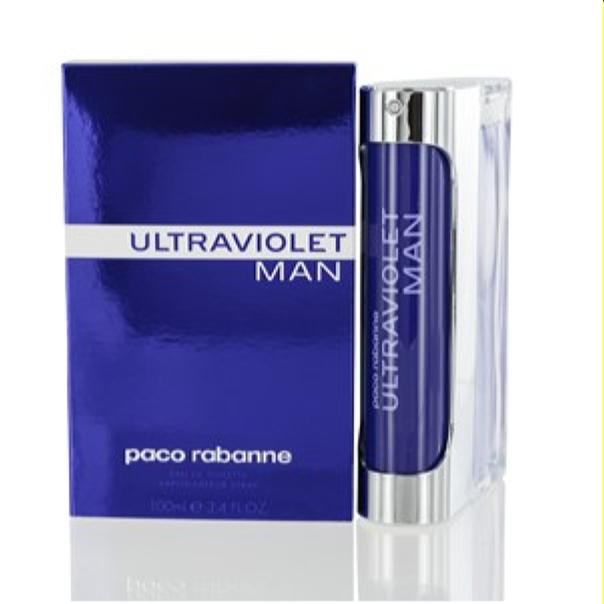 Paco Rabanne Men's Ultraviolet Man Paco Rabanne Edt Spray 3.3 Oz  3349666010518