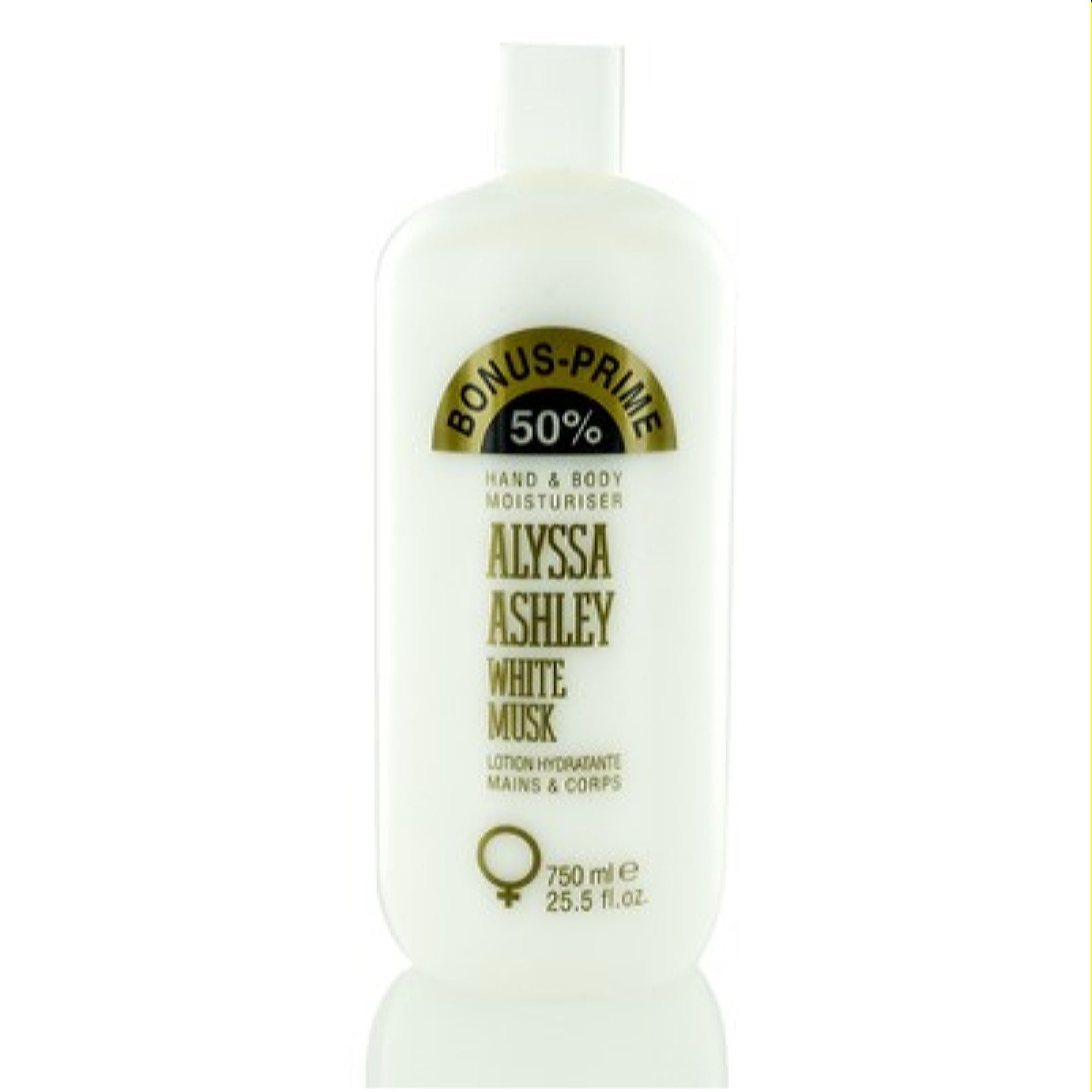 Alyssa Ashley  Alyssa Ashley White Musk Alyssa Ashley Hand & Body Moisturizer 25.5 Oz (750 Ml)  3495080335277