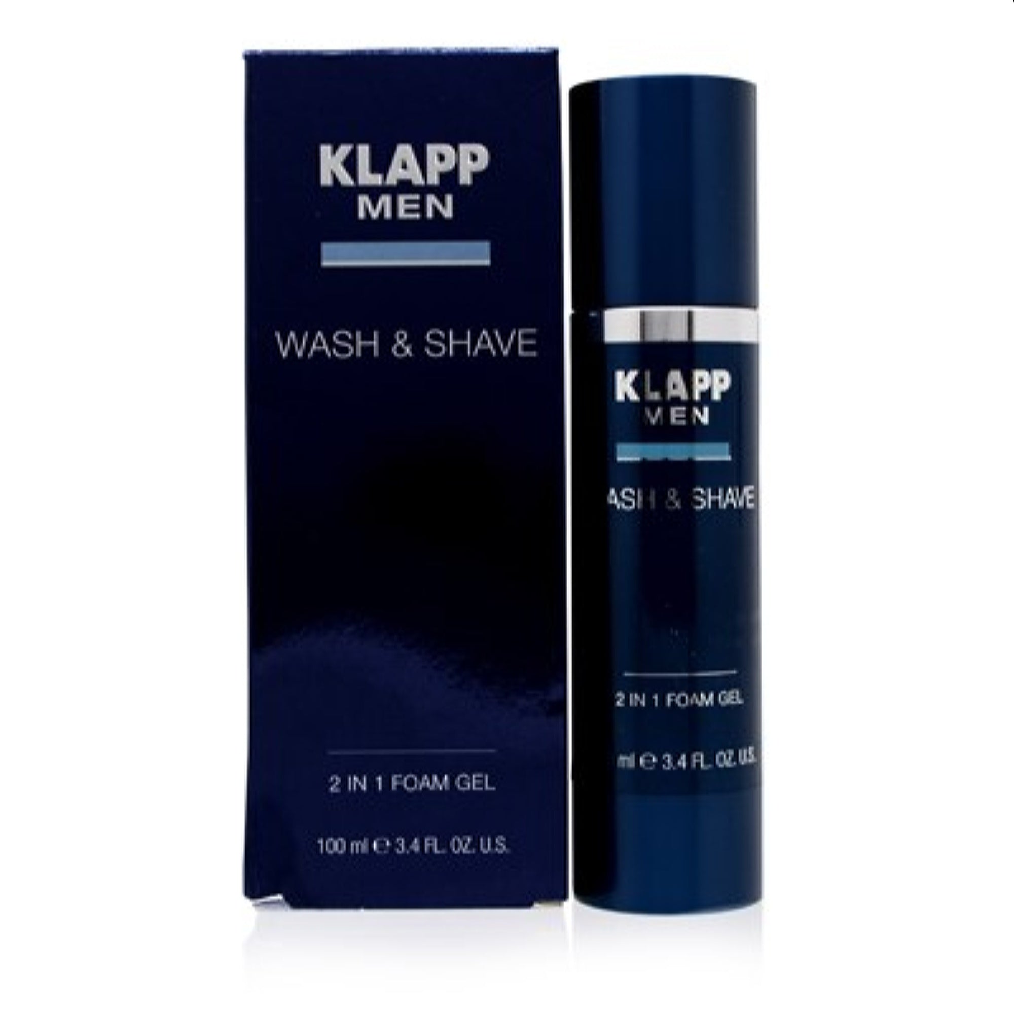 Klapp Men  Klapp Men Wash & Shave 2-In-1 Foam Gel 3.4 Oz (100 Ml) 4250094975043