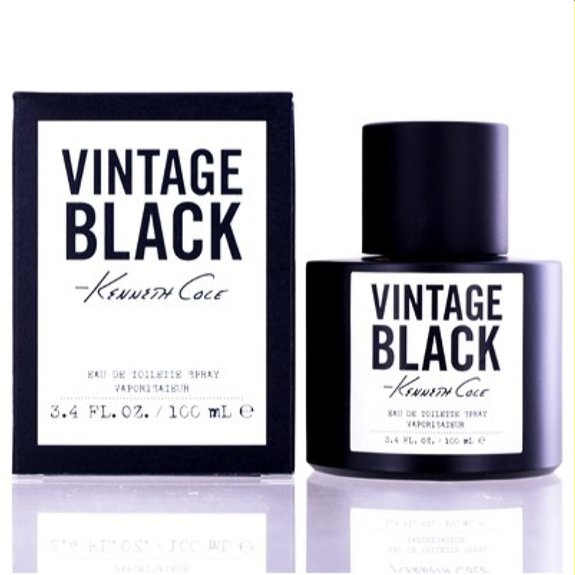 Kenneth Cole Men's Kenneth Cole Vintage Black Kenneth Cole Edt Spray 3.4 Oz  608940553930