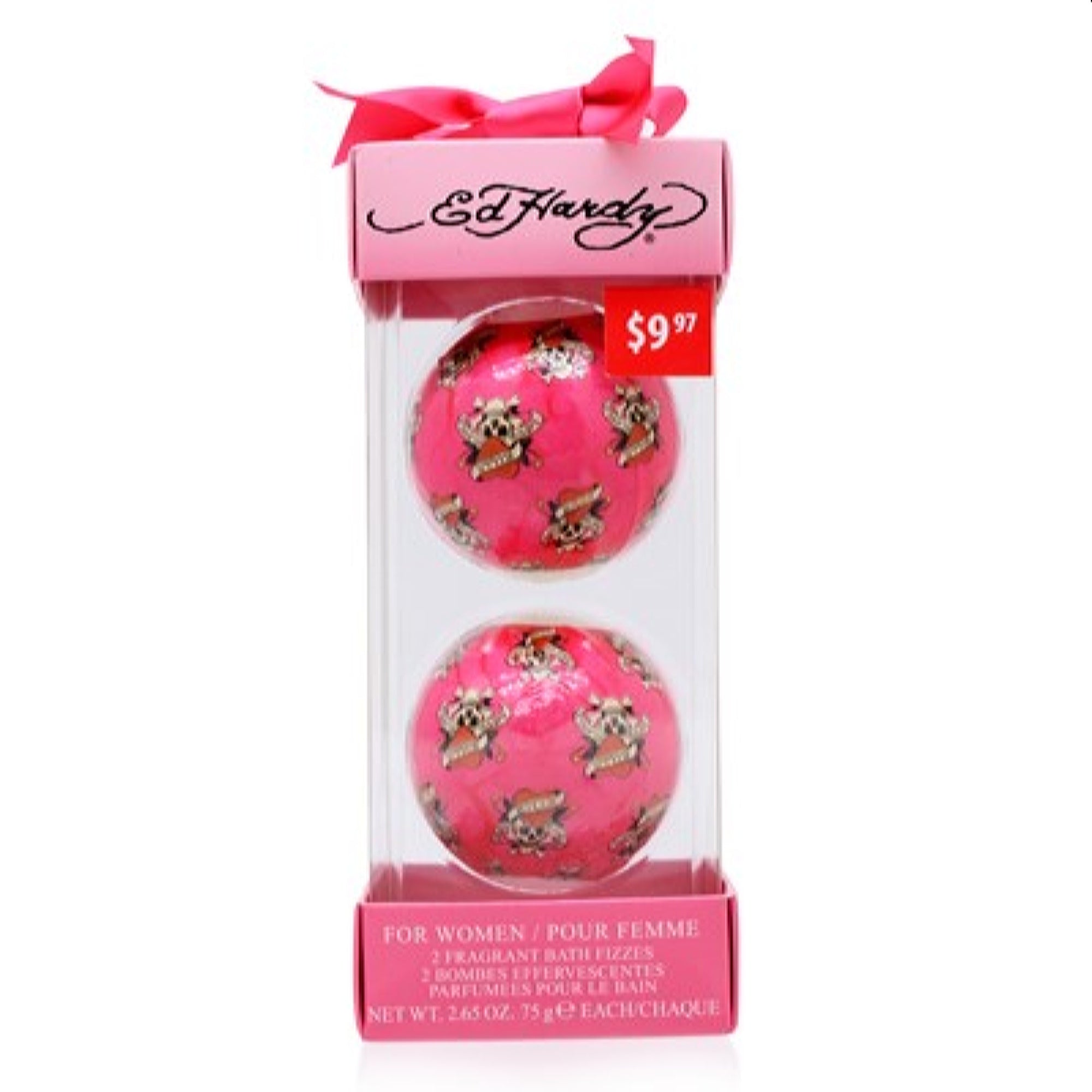 Christian Audigier Women's Ed Hardy Christian Audigier 2 Fragrant Bath Fizzes Set  719346234054